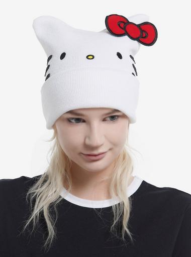 HELLO KITTY-Imported (NWT) Black Beanie Hat with HK Embroidery 81hcjryfL7L._AC_UY1000_.jpg main image 2