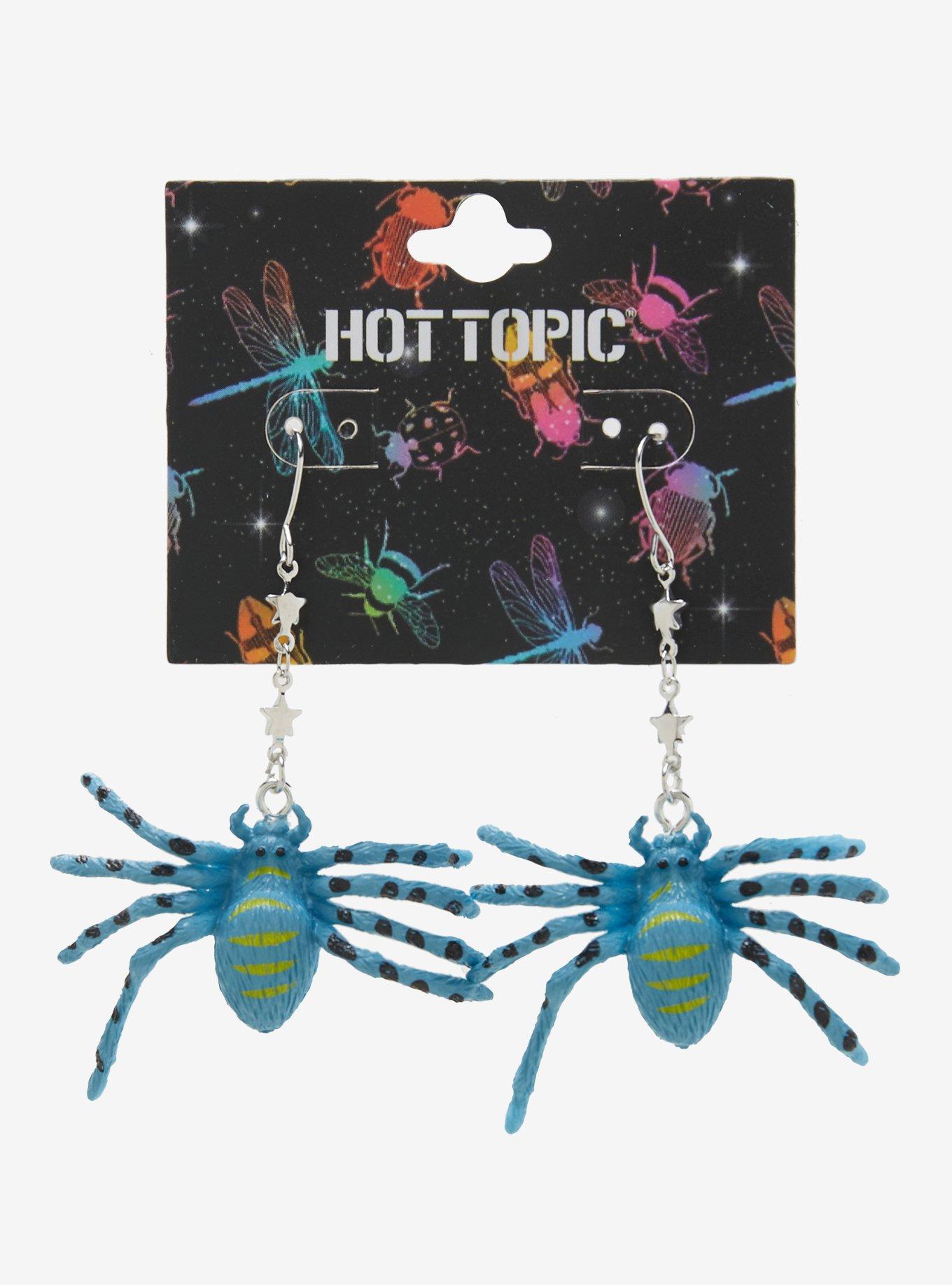 Blue Spider Star Earrings, , hi-res