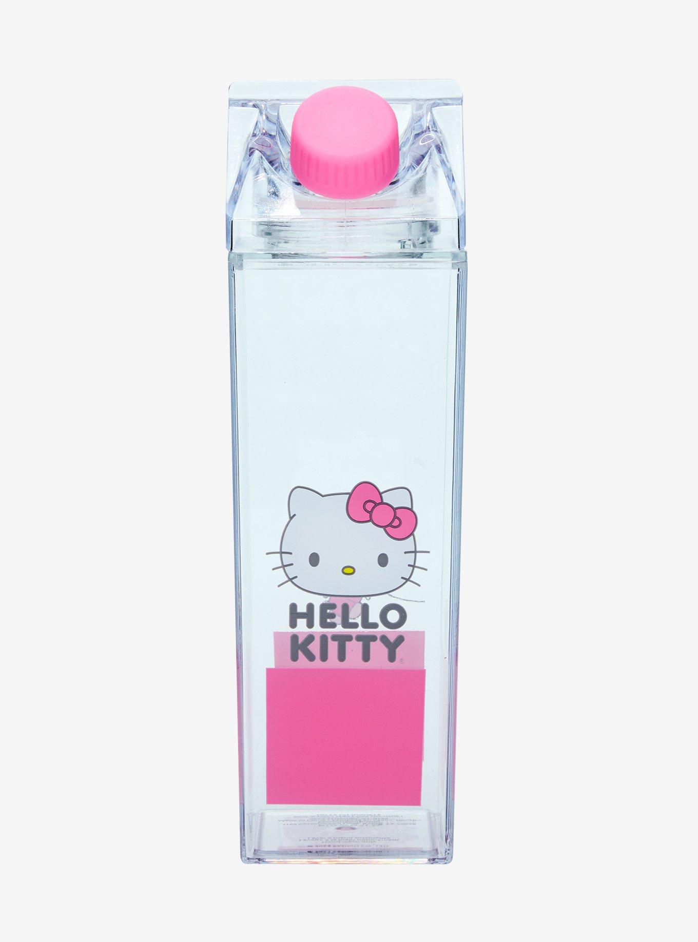 Hello Kitty Poodle Milk Carton Water Bottle