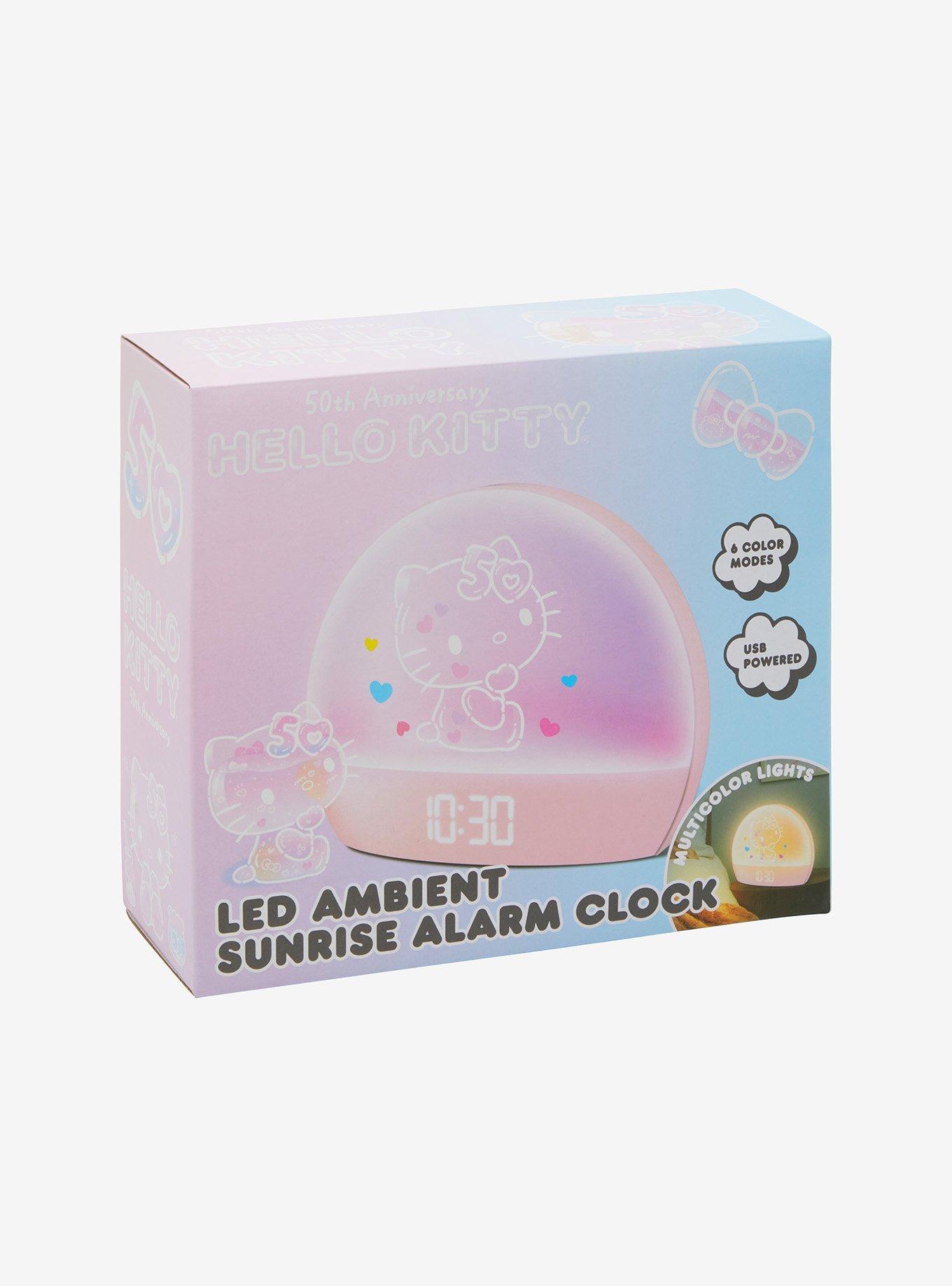 Hello Kitty Sanrio 50th Anniversary Sunrise Alarm Clock, , hi-res