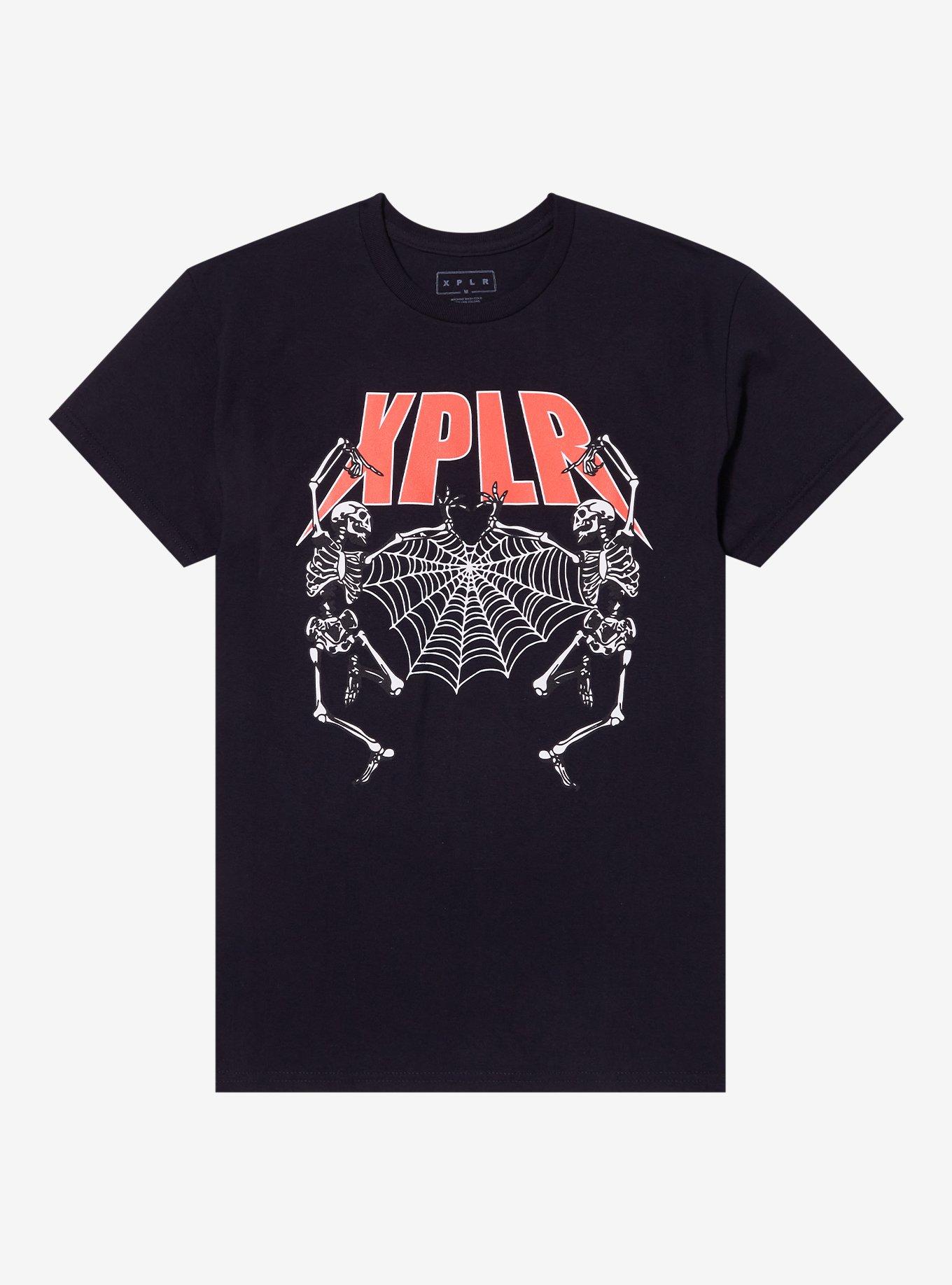 XPLR By Sam And Colby Dancing Skeletons T-Shirt Hot Topic Exclusive, , hi-res