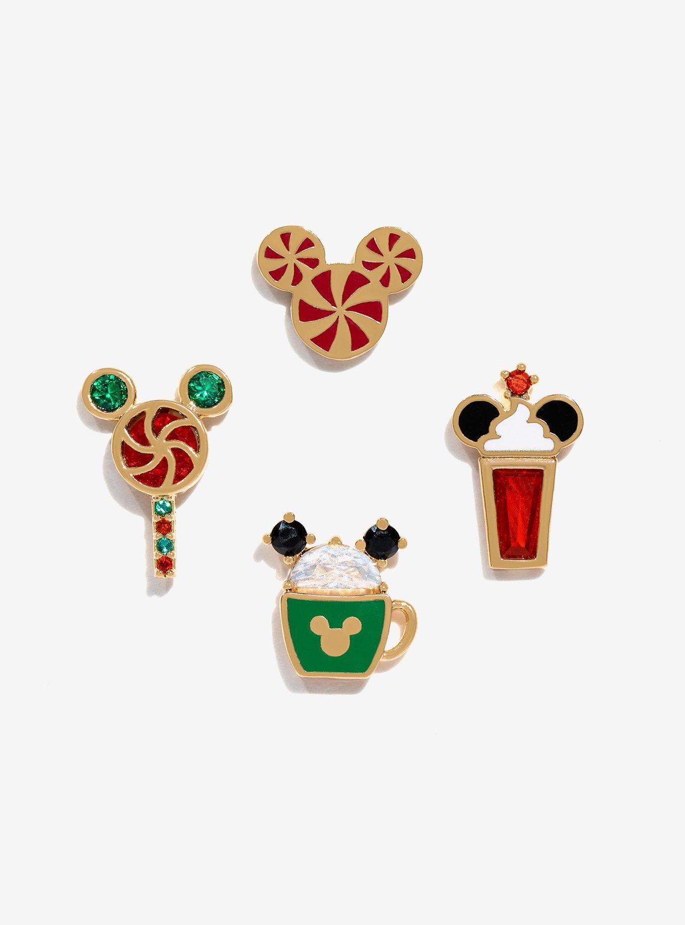 Disney X Girls Crew Mickey Mouse's Merry Munchies Mismatch Earring Set, , hi-res