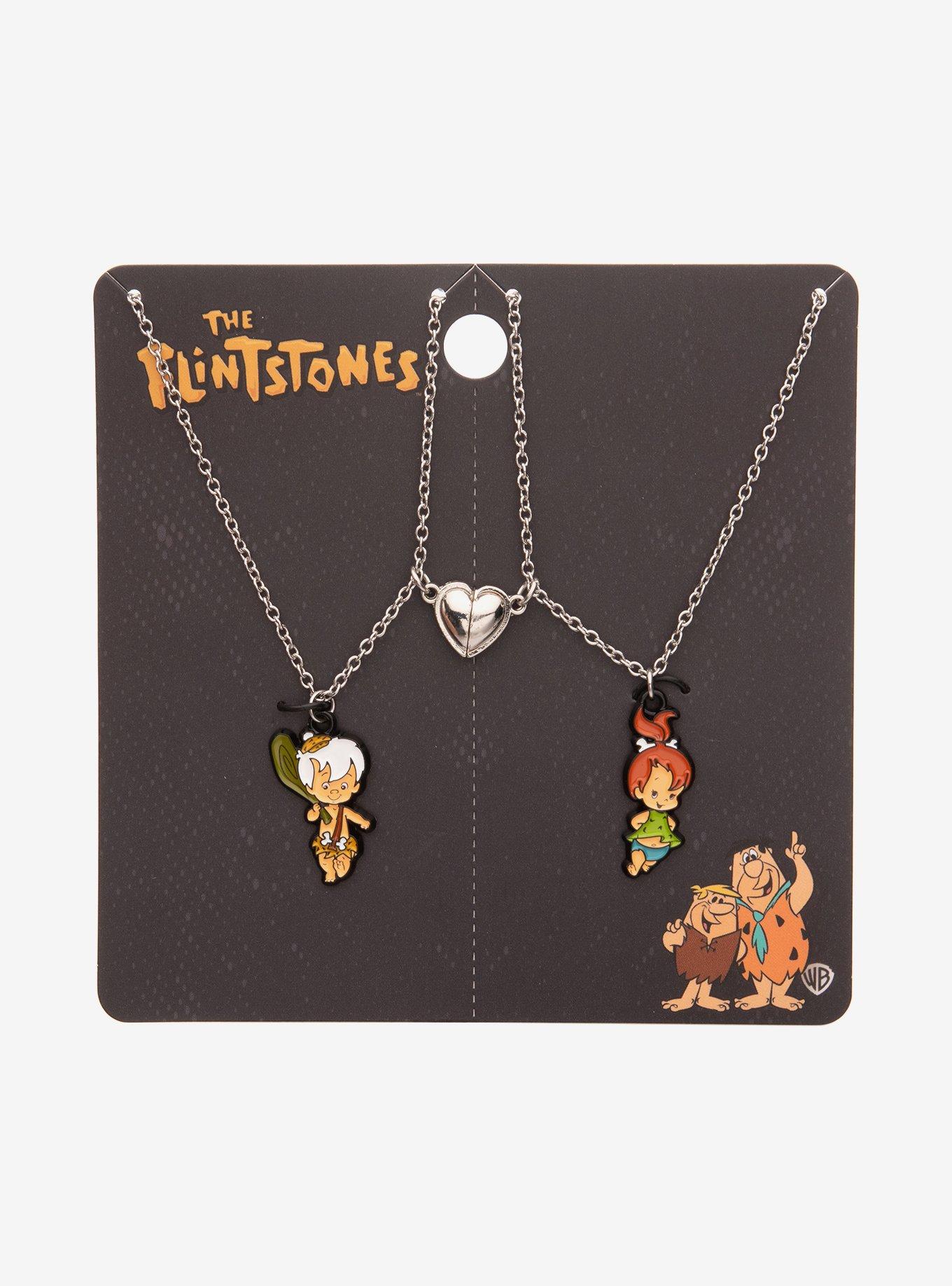 The Flintstones Pebbles & Bamm-Bamm Best Friend Necklace Set, , hi-res
