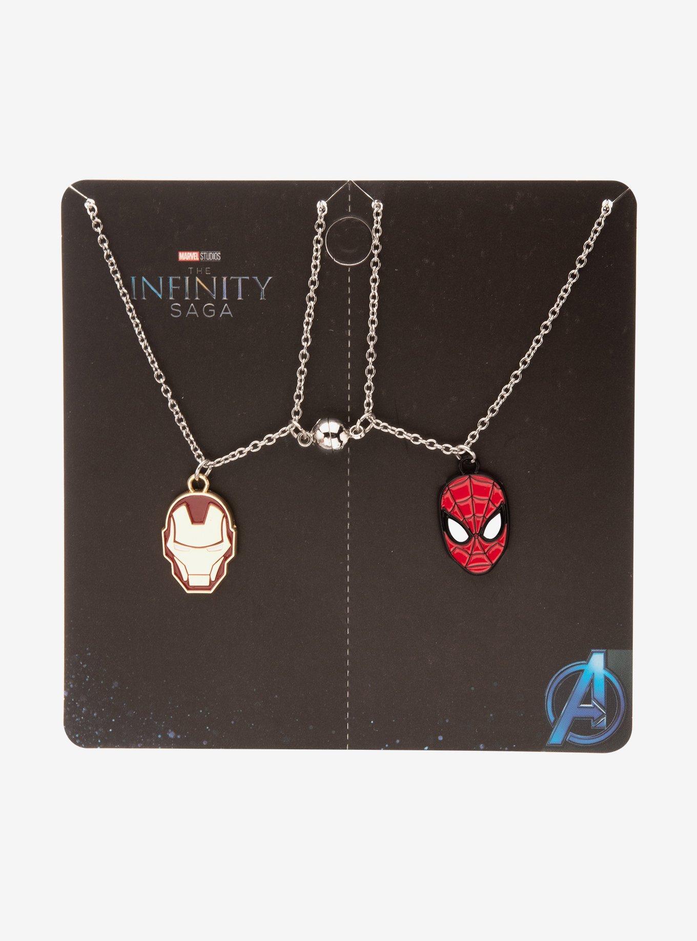 Marvel The Infinity Saga Iron Man & Spider-Man Best Friend Magnetic Necklace Set, , hi-res