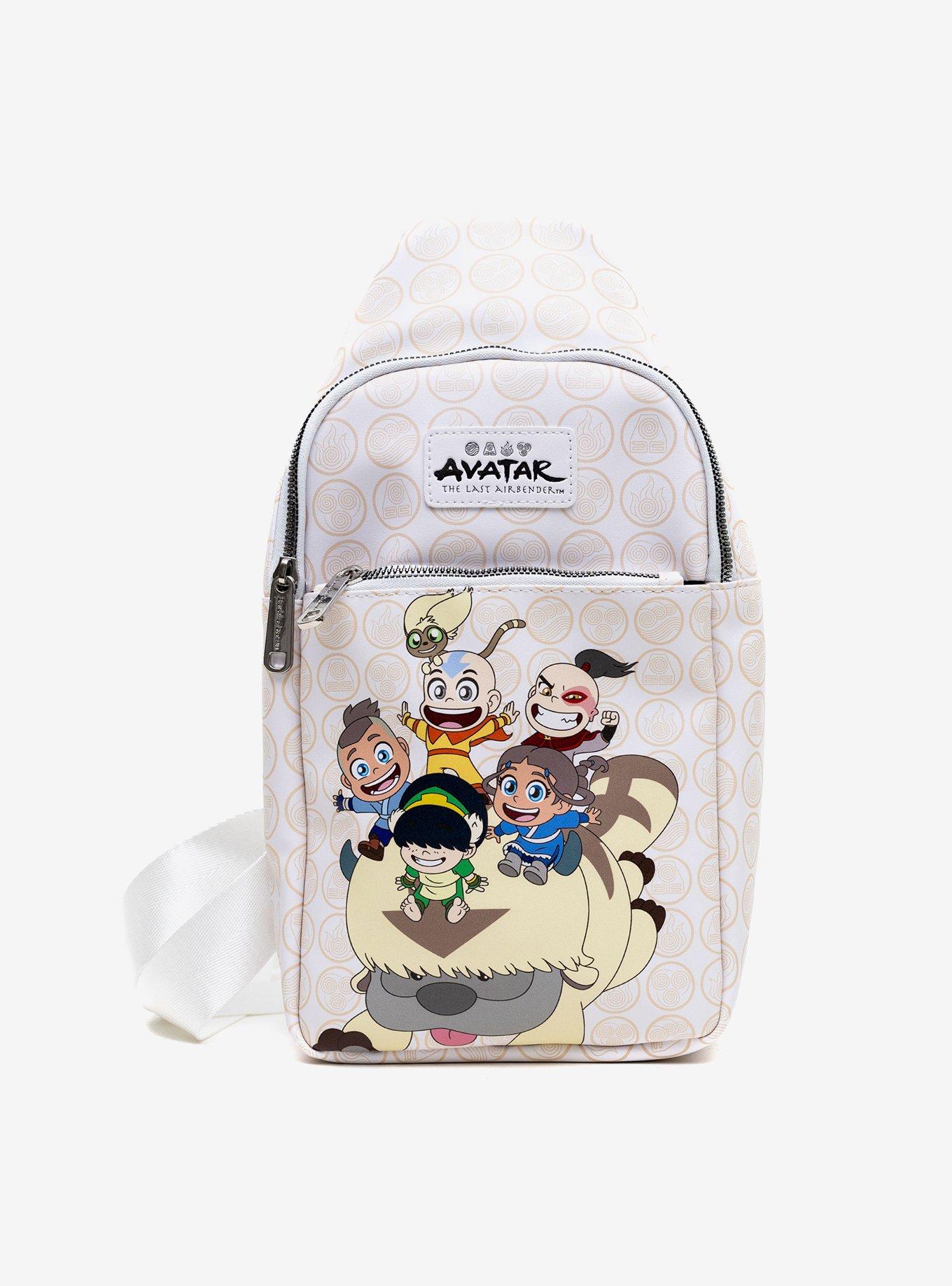 Avatar: The Last Airbender Chibi Group on Appa Crossbody Sling Bag