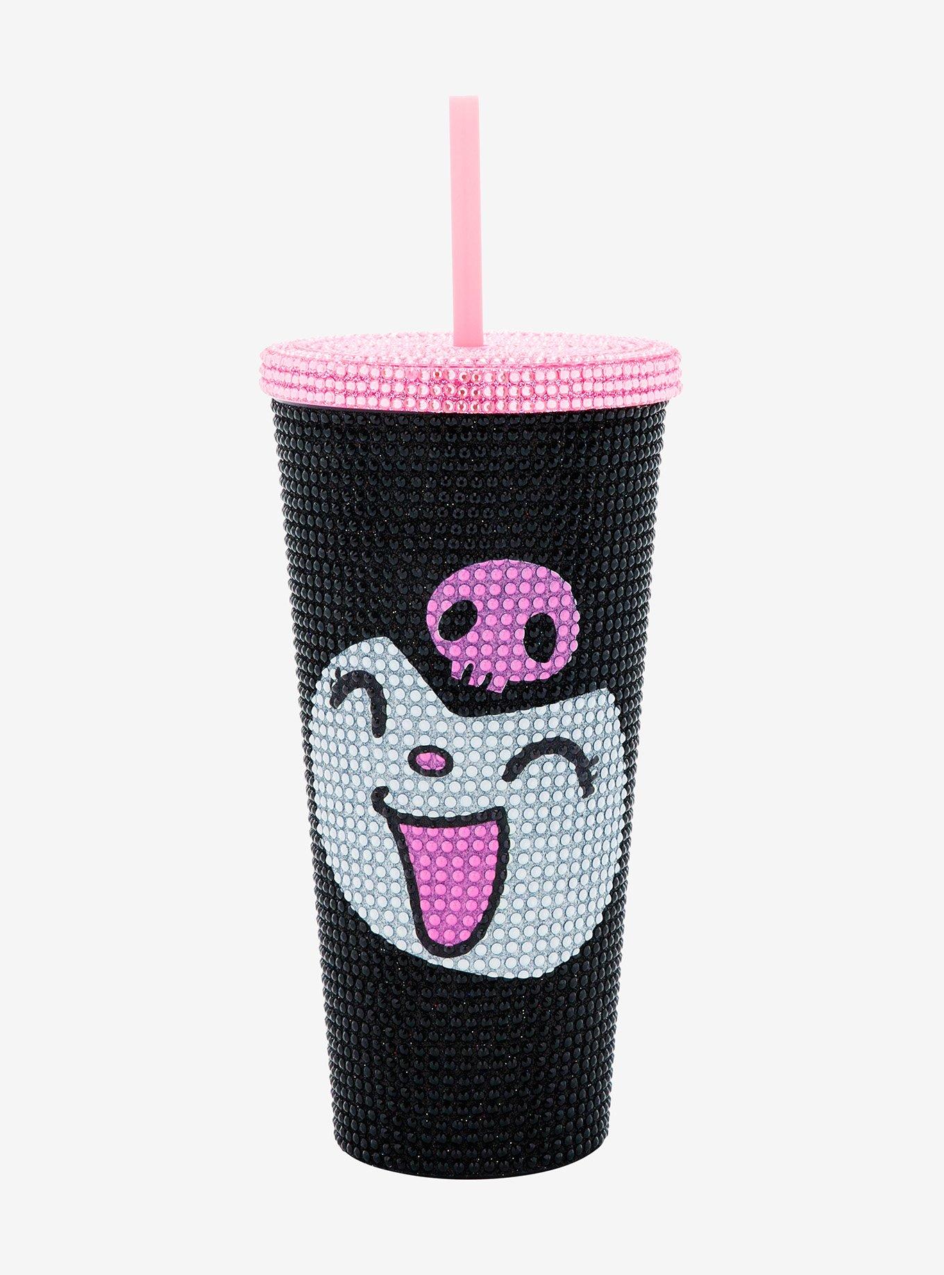 Kuromi Rhinestone Sparkle Acrylic Travel Cup, , hi-res