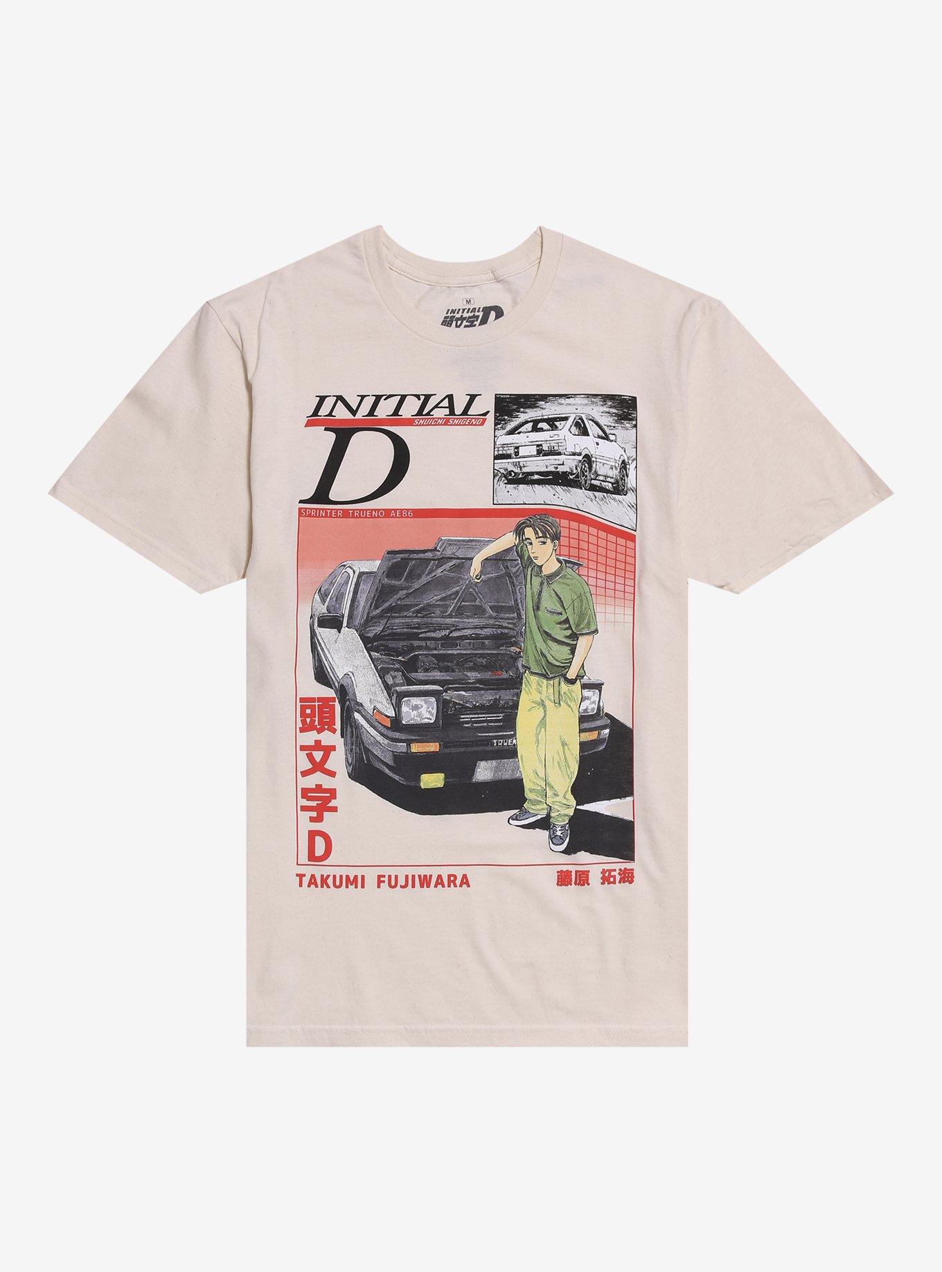 Initial D Car Color Manga Panel T-Shirt | Hot Topic