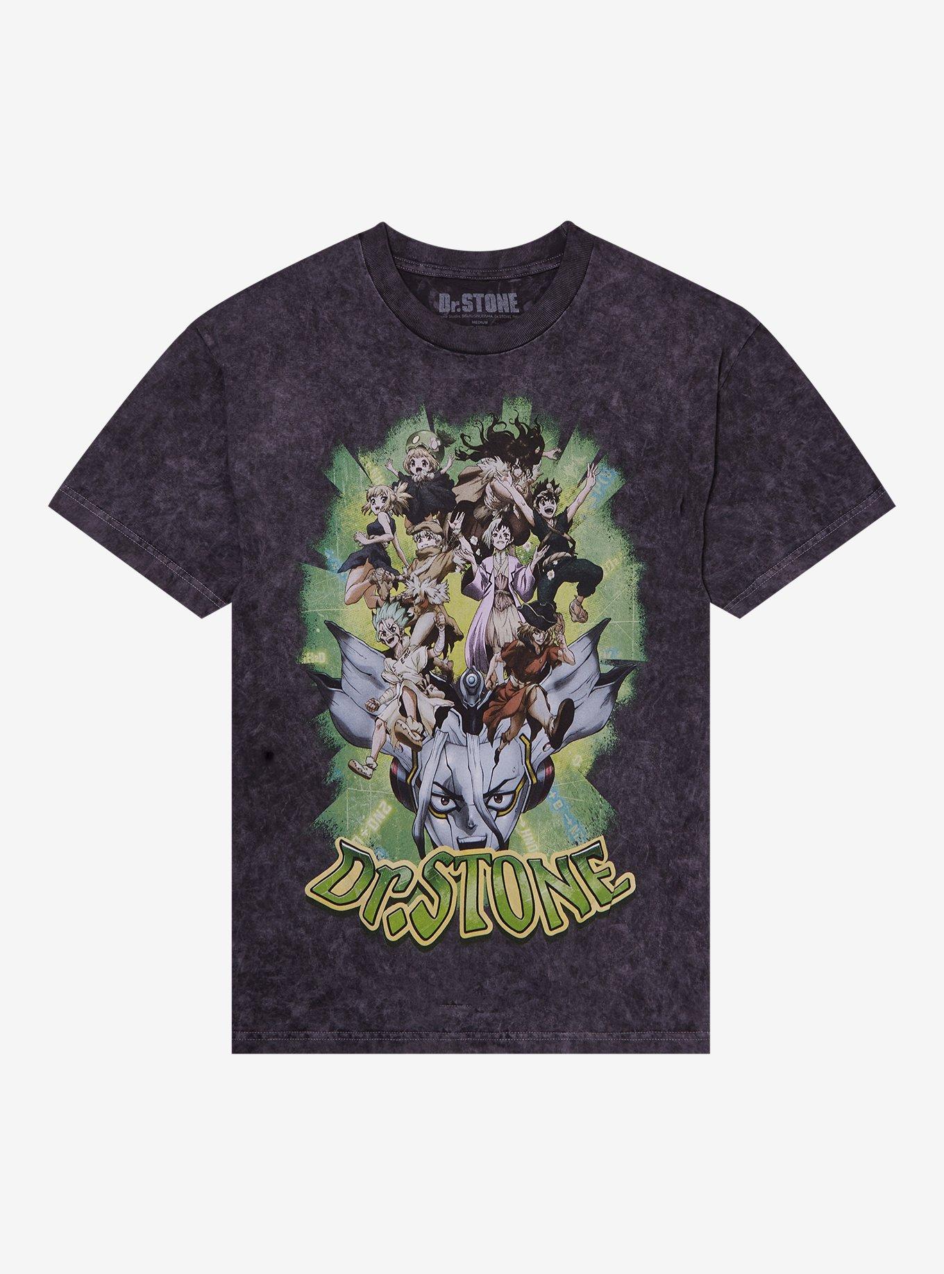 Dr. Stone 5th Anniversary Dark Wash T-Shirt, , hi-res