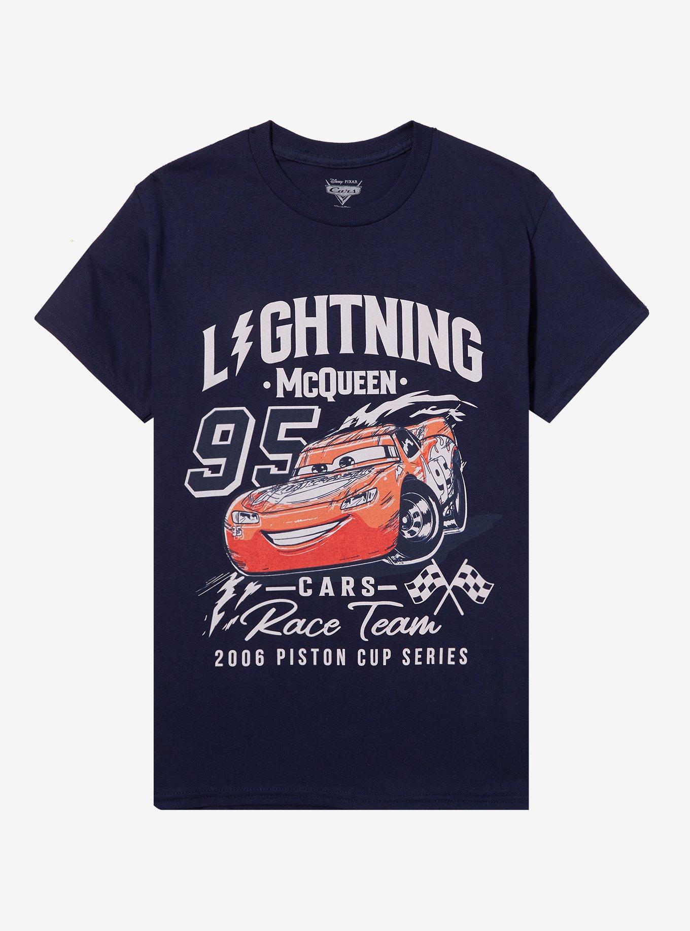 Disney Pixar Cars Lightning McQueen Vintage Boyfriend Fit Girls T-Shirt, , hi-res