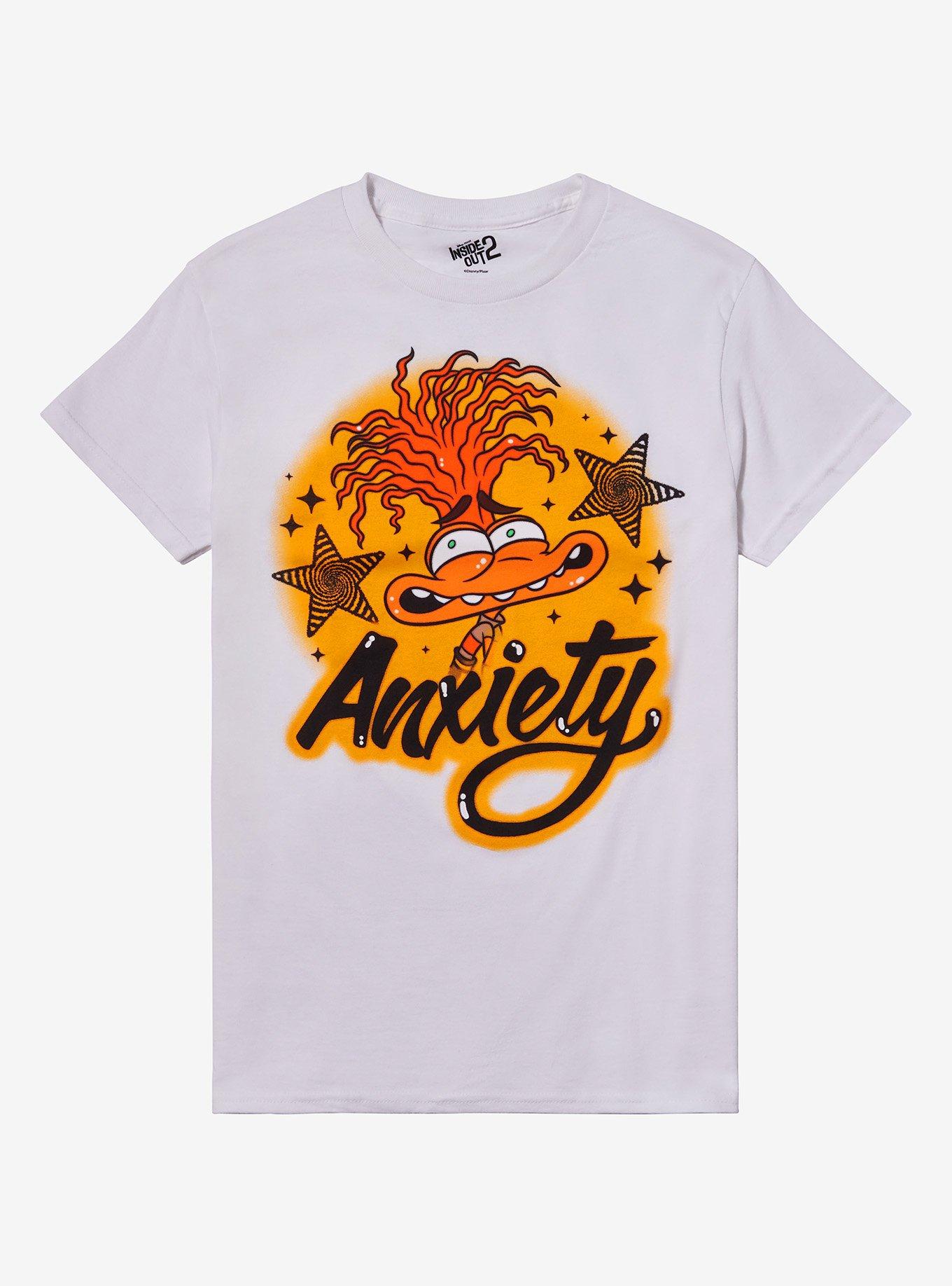 Disney Pixar Inside Out 2 Anxiety Airbrush Relaxed Fit Girls T-Shirt, , hi-res