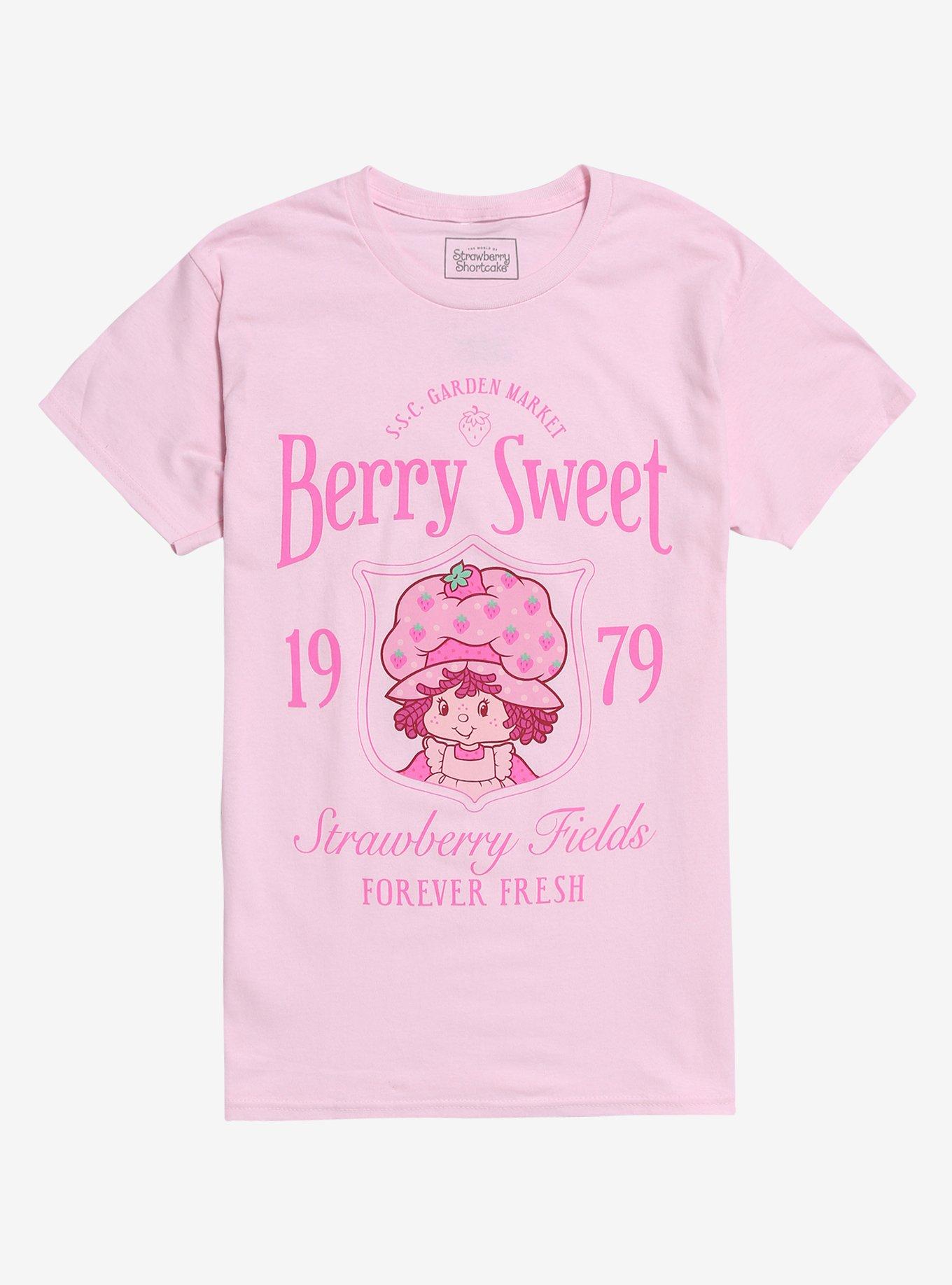 Strawberry Shortcake Berry Sweet Boyfriend Fit Girls T-Shirt, , hi-res