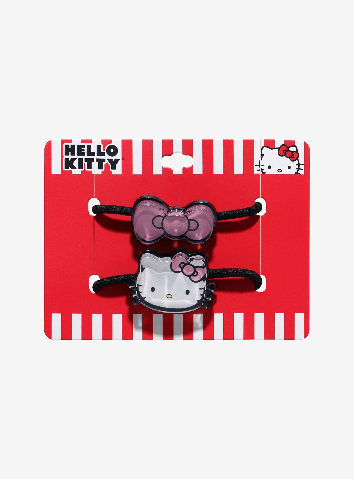 Hello Kitty Bow Charm Hair Tie Set, , hi-res