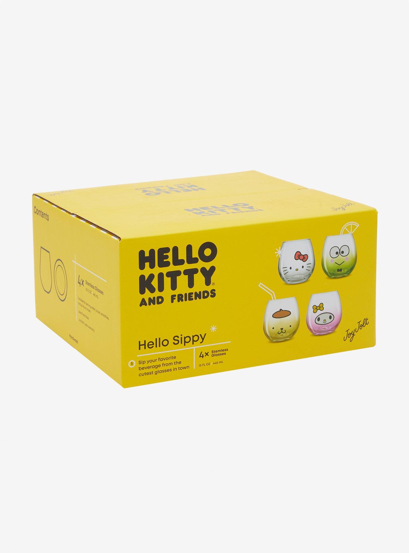 Hello Kitty And Friend Faces Glass Cup Set, , hi-res