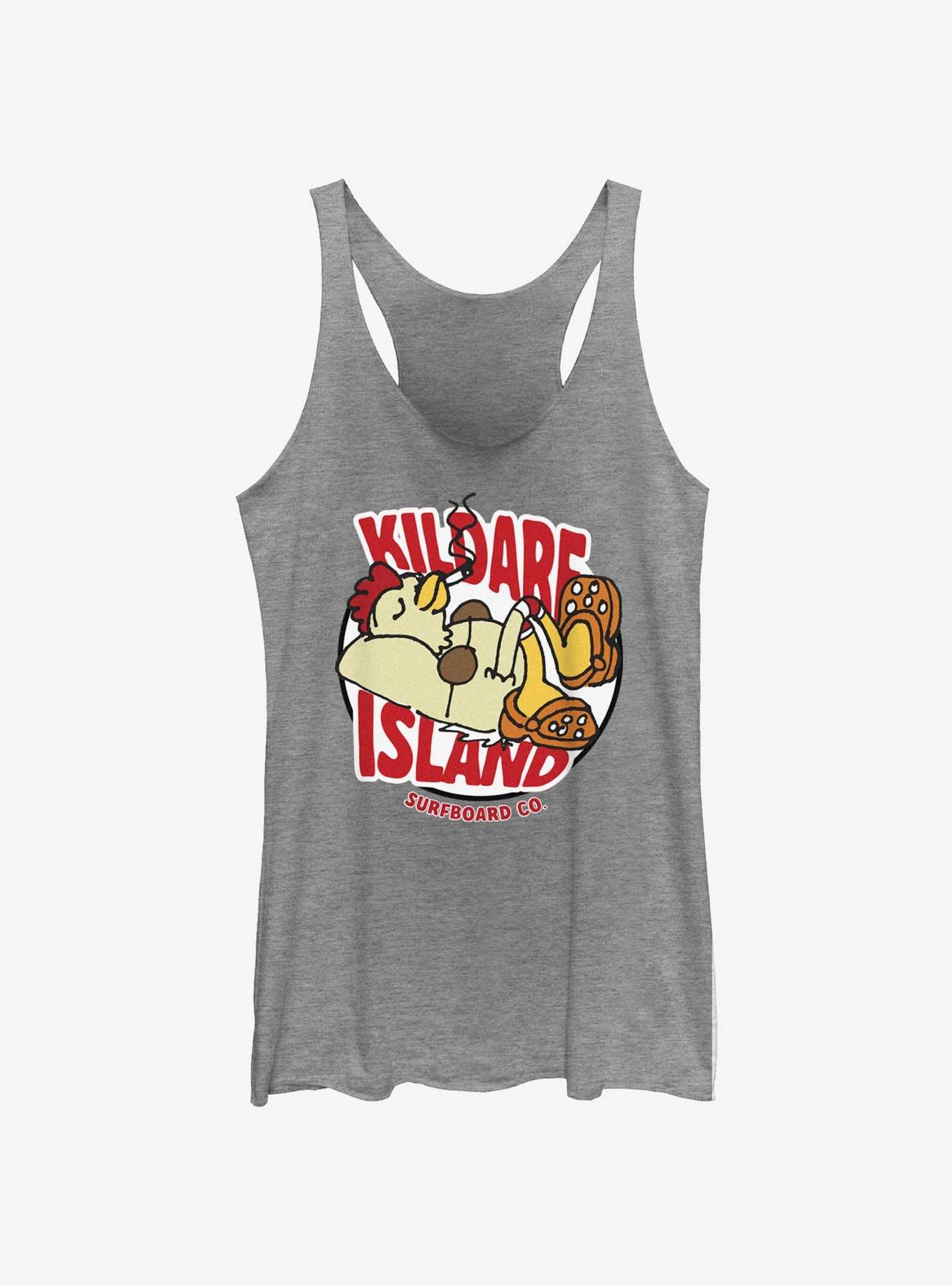 Outer Banks Kildare Island Relax Chicken Womens Tank, GRAY HTR, hi-res