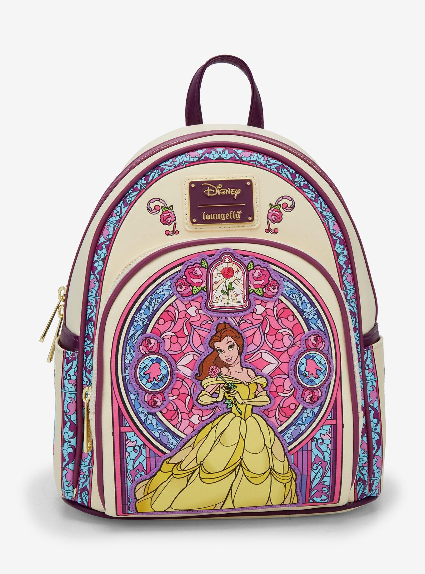 Loungefly Disney Beauty and the Beast Belle Stained Glass Portrait Mini Backpack - BoxLunch Exclusive