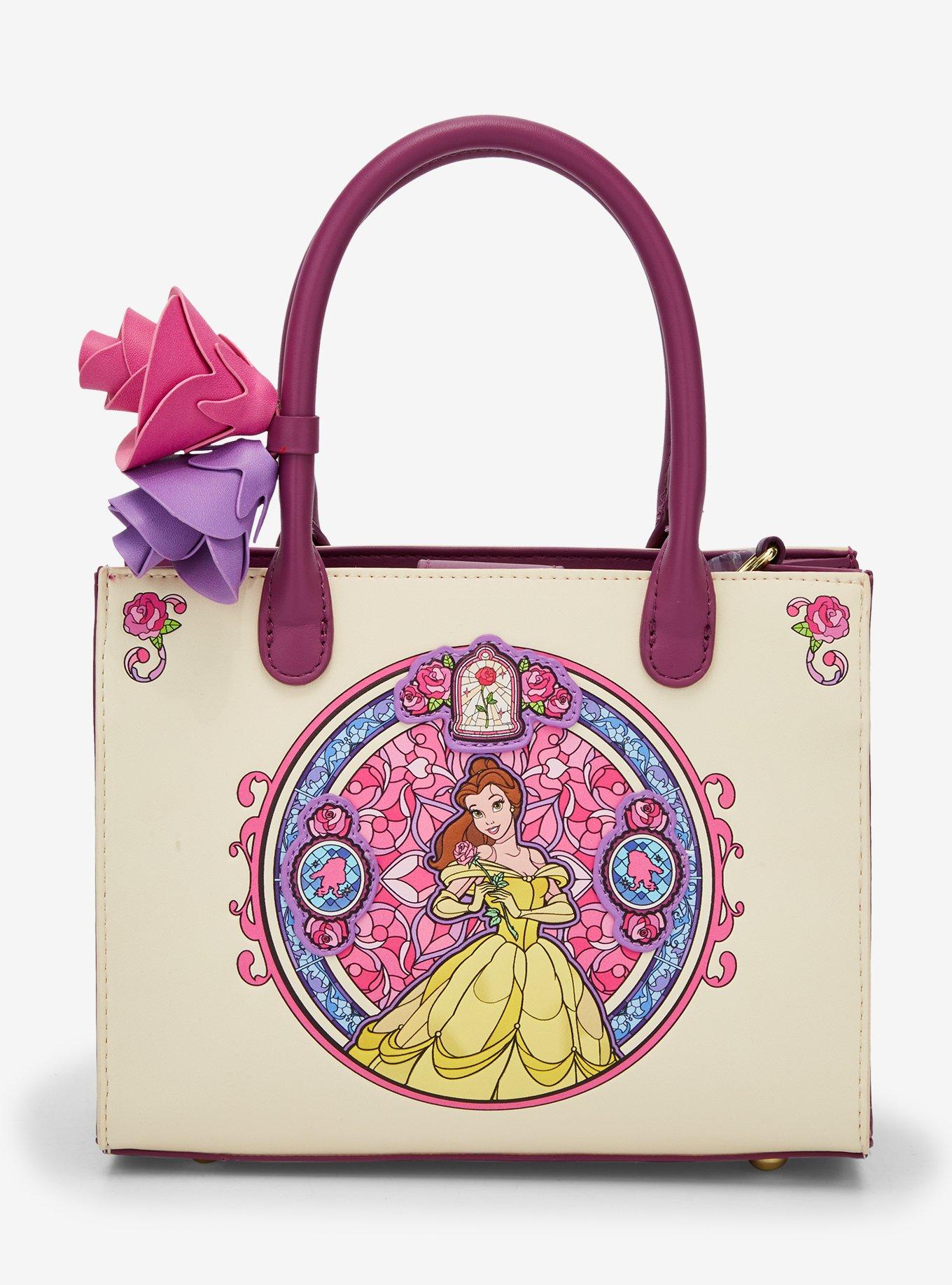 Loungefly Disney Beauty and the Beast Belle Stained Glass Portrait Crossbody Bag - BoxLunch Exclusive, , hi-res