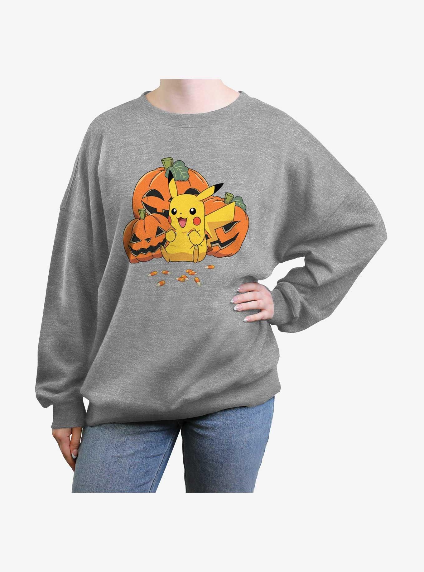 Pokemon Pumpkin N Candycorn Womens Oversized Sweatshirt, , hi-res