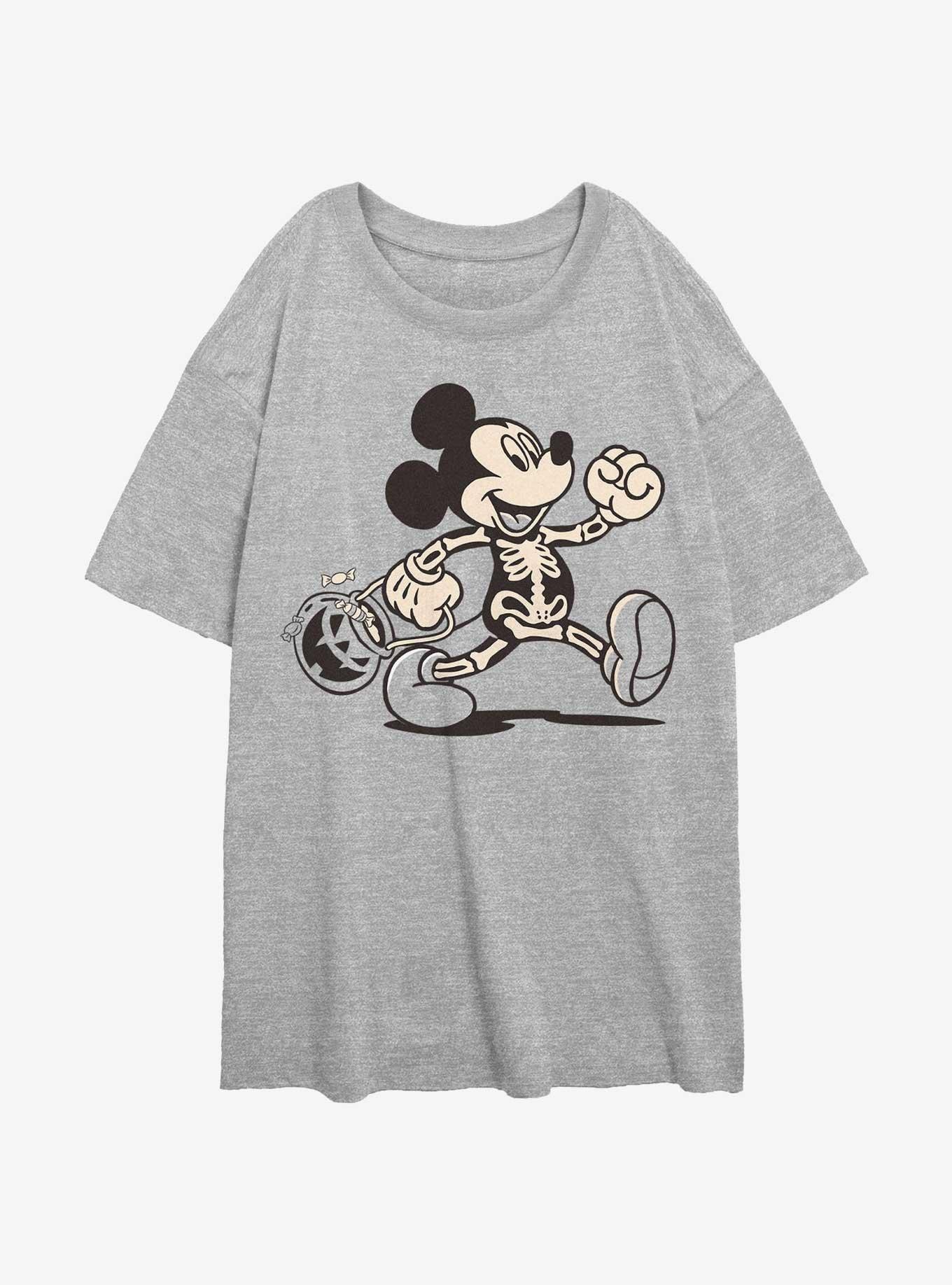 Disney Mickey Mouse Funny Bones Womens Oversized T-Shirt, ATH HTR, hi-res