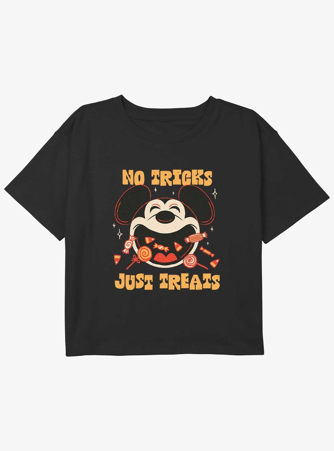 Disney Mickey Mouse No Tricks Just Treats Youth Girls Boxy T-Shirt, , hi-res