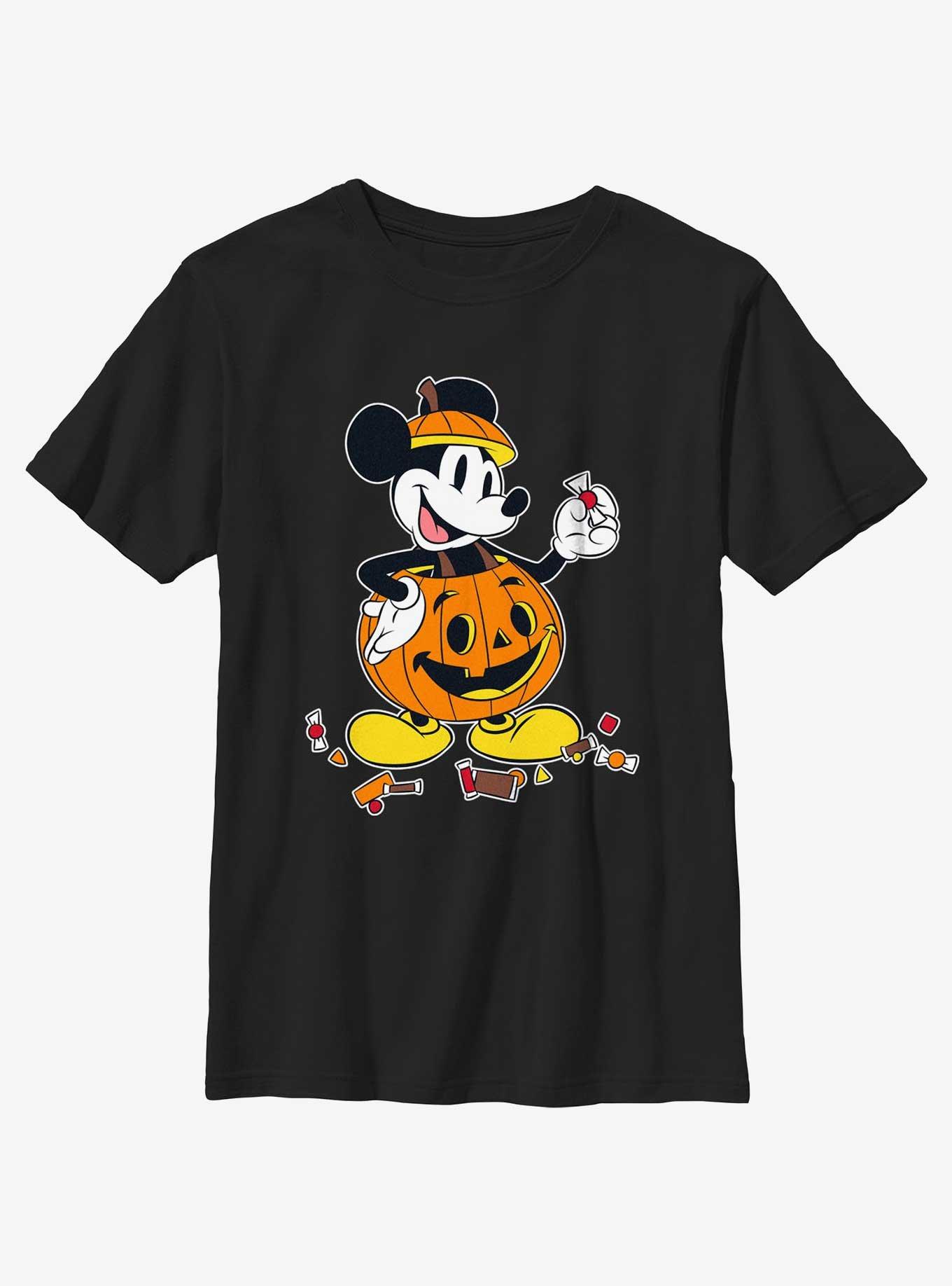 Disney Mickey Mouse Pumpkin Candies Youth Girls T-Shirt