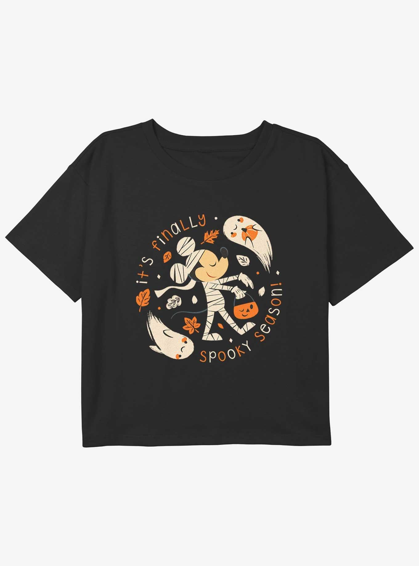 Disney Mickey Mouse Finally Spooky Season Youth Girls Boxy T-Shirt, , hi-res