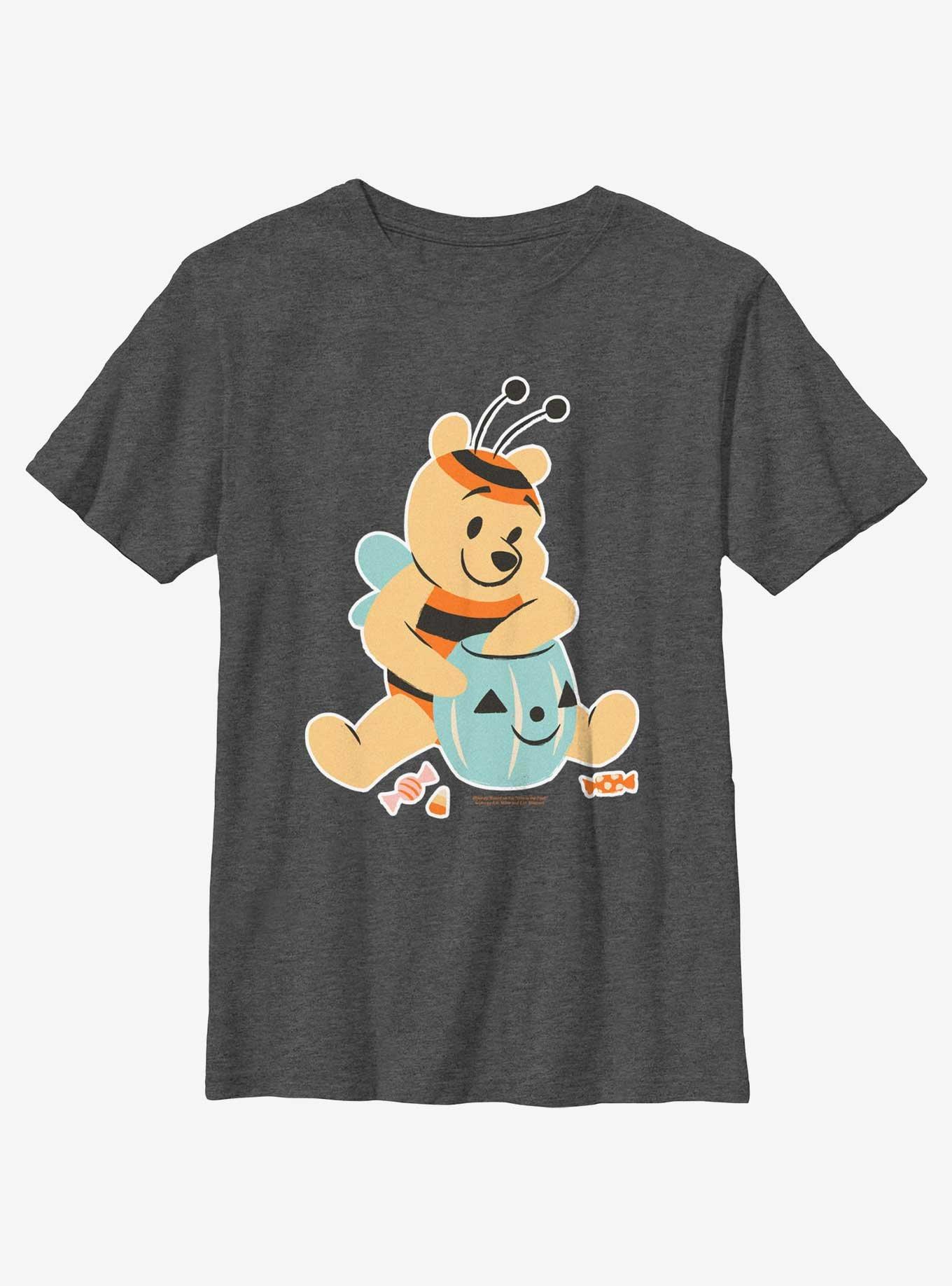 Disney Winnie The Pooh Bee Pooh Youth Girls T-Shirt, CHAR HTR, hi-res