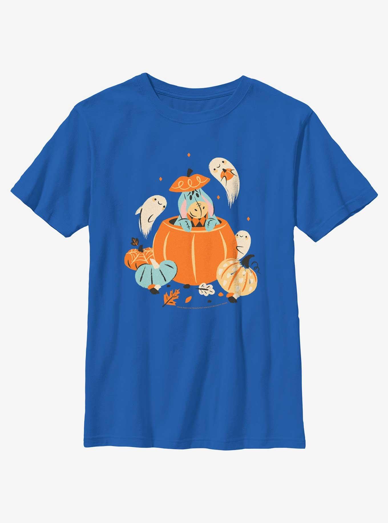 Disney Winnie The Pooh Eeyore Ghosts Pumpkin Youth Girls T-Shirt, , hi-res