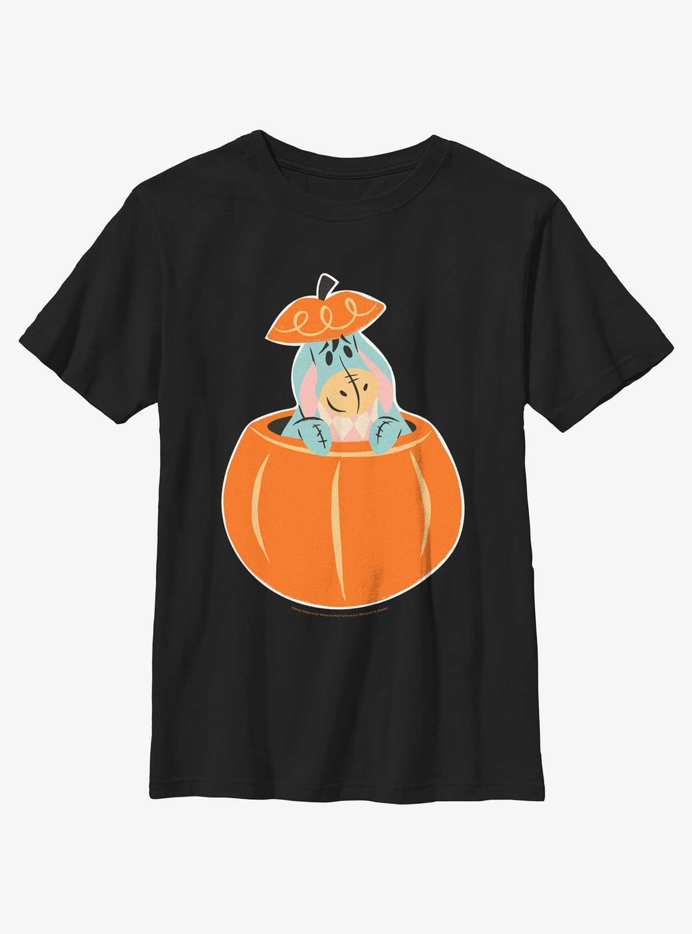 Disney Winnie The Pooh Eeyore In Pumpkin Youth Girls T-Shirt, , hi-res