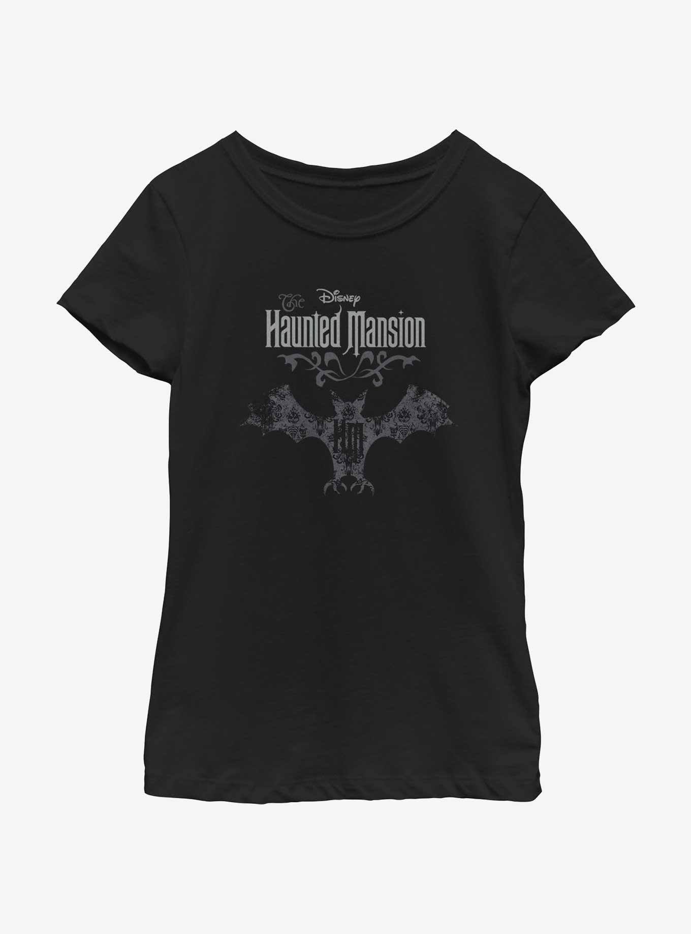 Disney The Haunted Mansion Bat Logo Youth T-Shirt, , hi-res