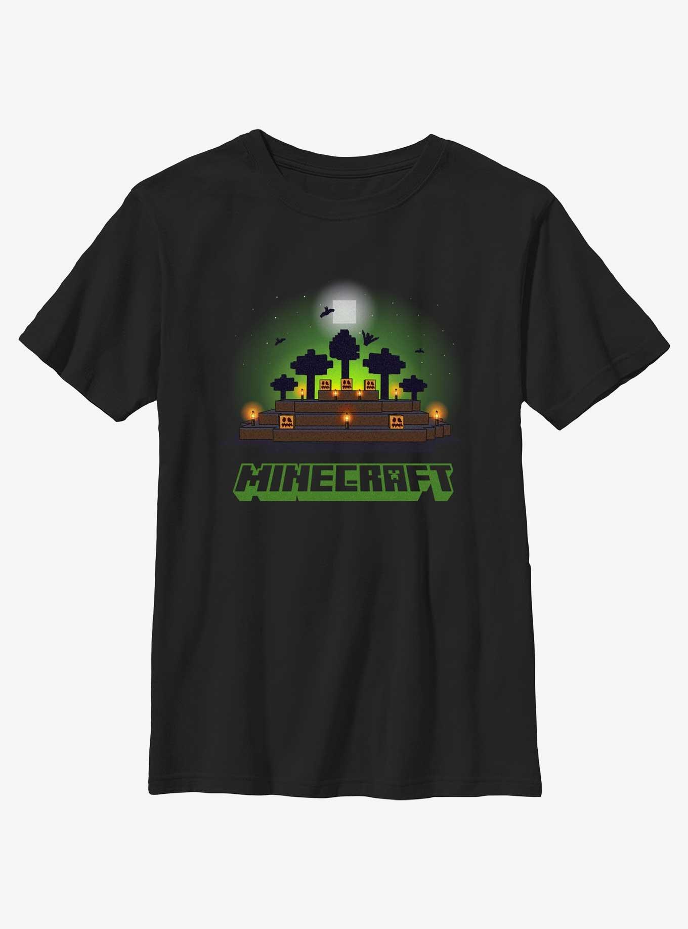 Minecraft Pumpkin Night Youth Girls T-Shirt, , hi-res