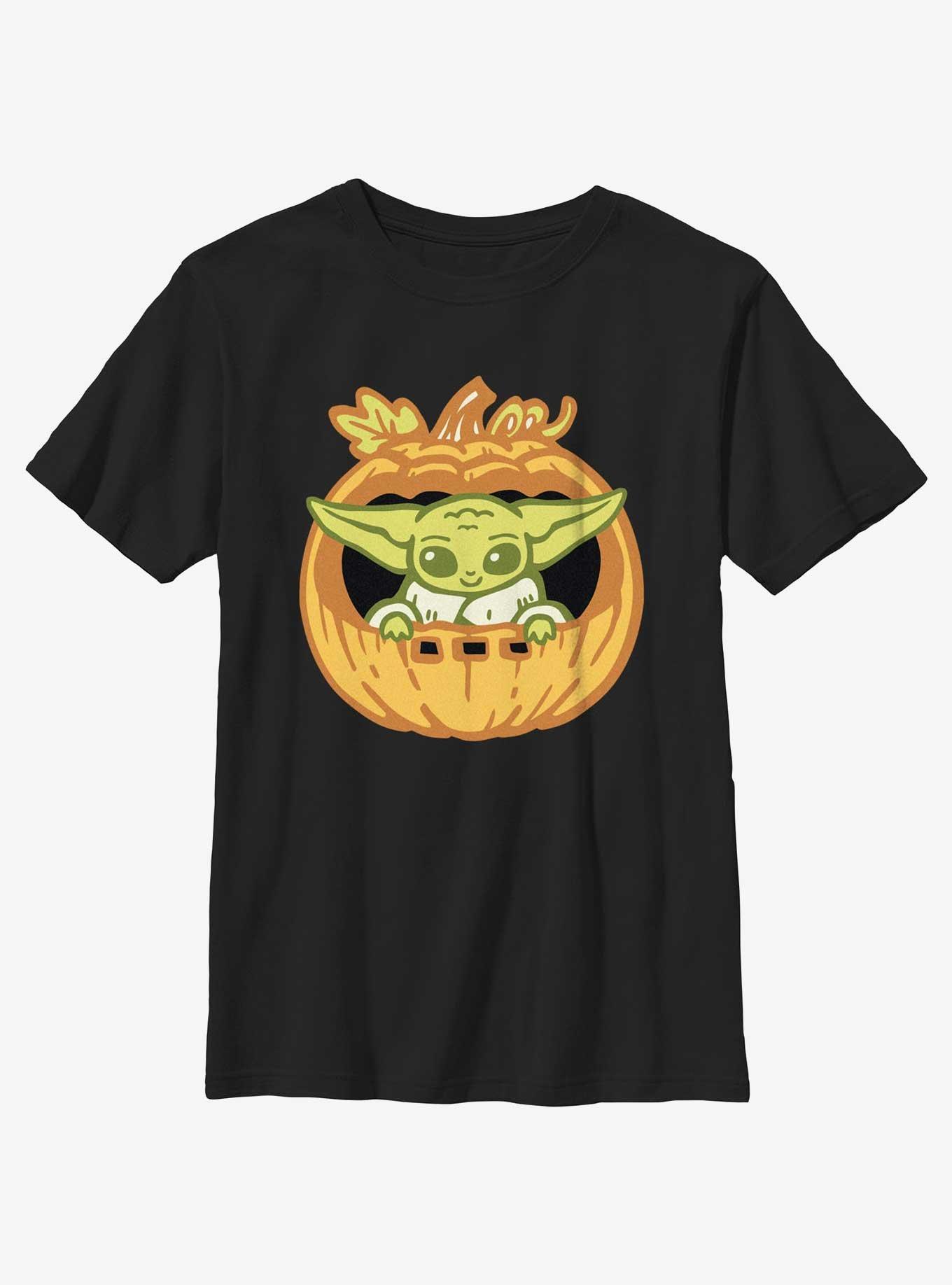 Star Wars The Mandalorian Grogu In Pumpkin Youth Girls T-Shirt, , hi-res