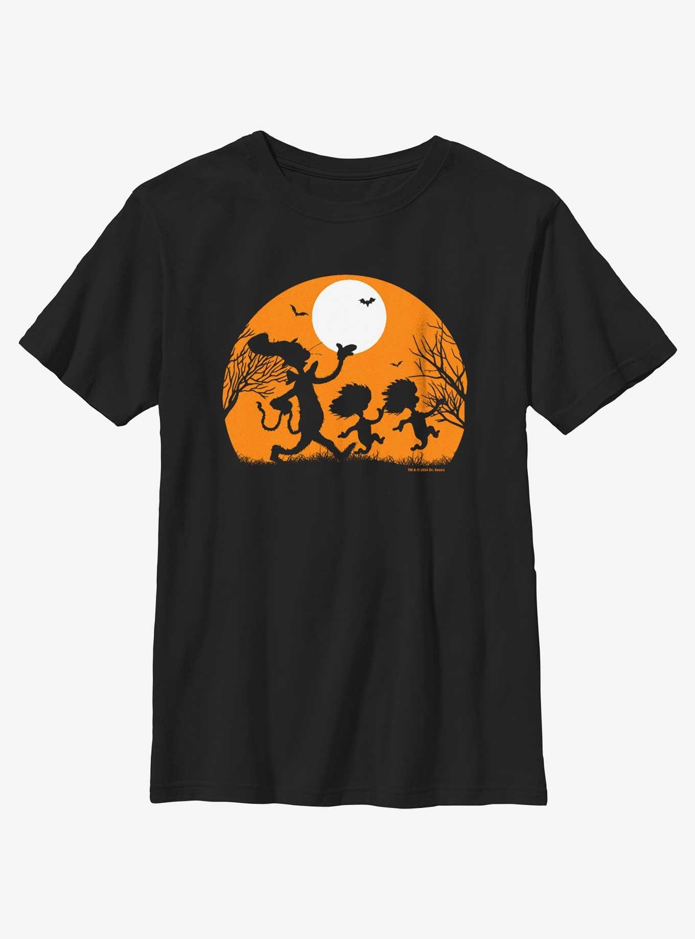 Dr. Seuss Cat In The Hat Haunted Hat Youth Girls T-Shirt, , hi-res