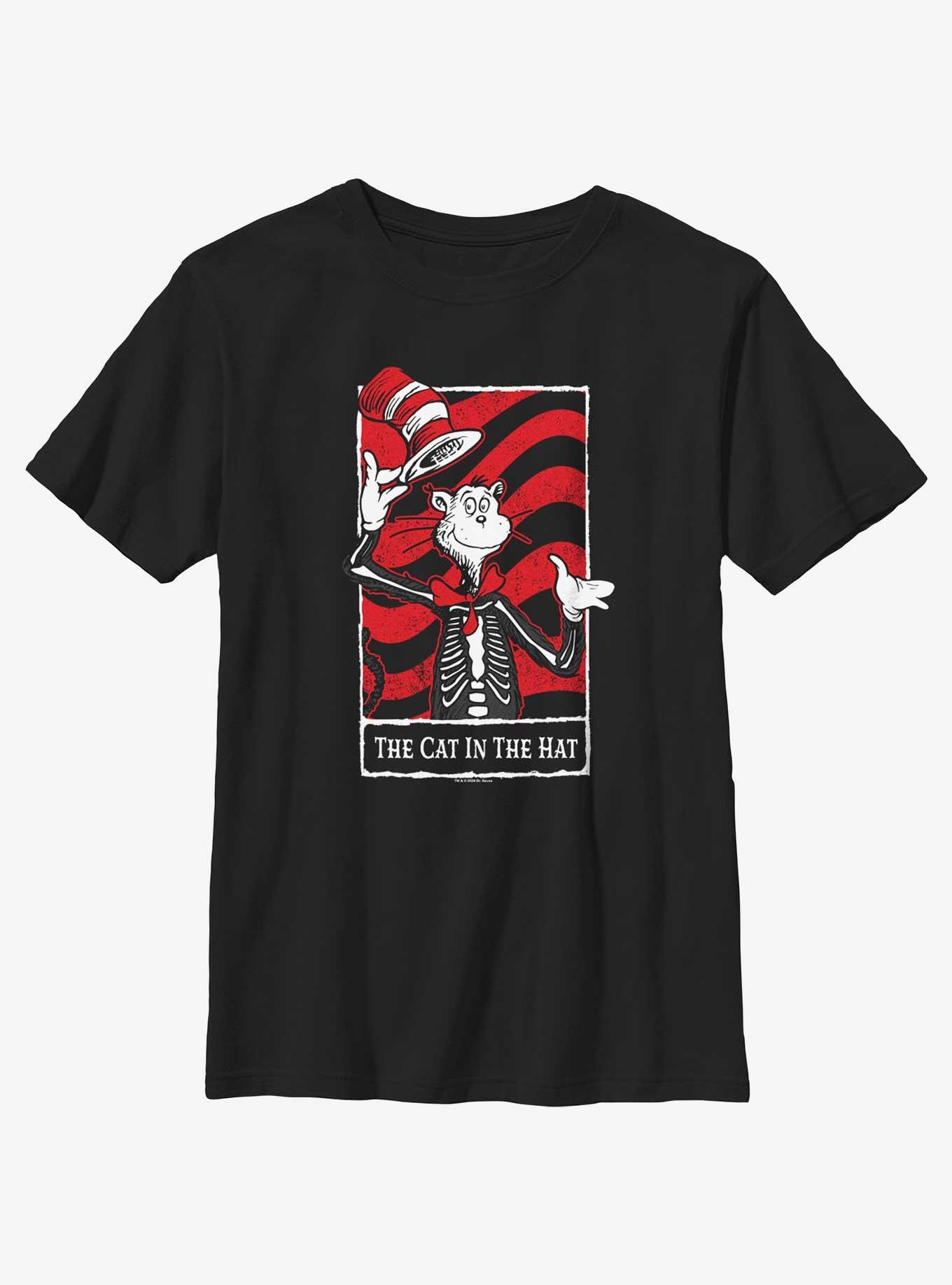 Dr. Seuss Cat In The Hat Cat In Hat Tarot Youth Girls T-Shirt, , hi-res