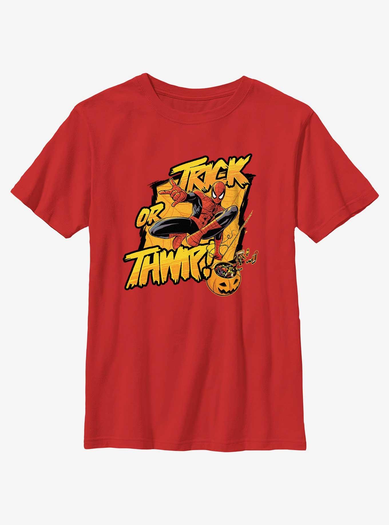 Marvel Spider-Man Trick Or Thwip Youth Girls T-Shirt, , hi-res