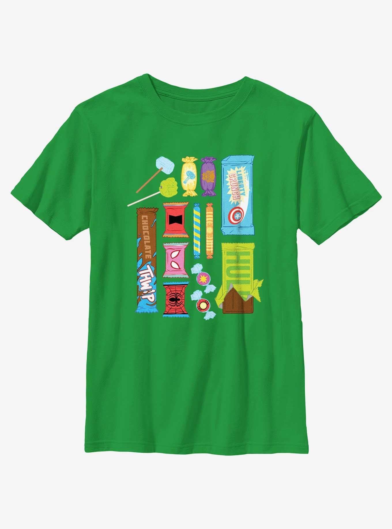 Marvel Super Hero Candies Youth Girls T-Shirt, KELLY, hi-res