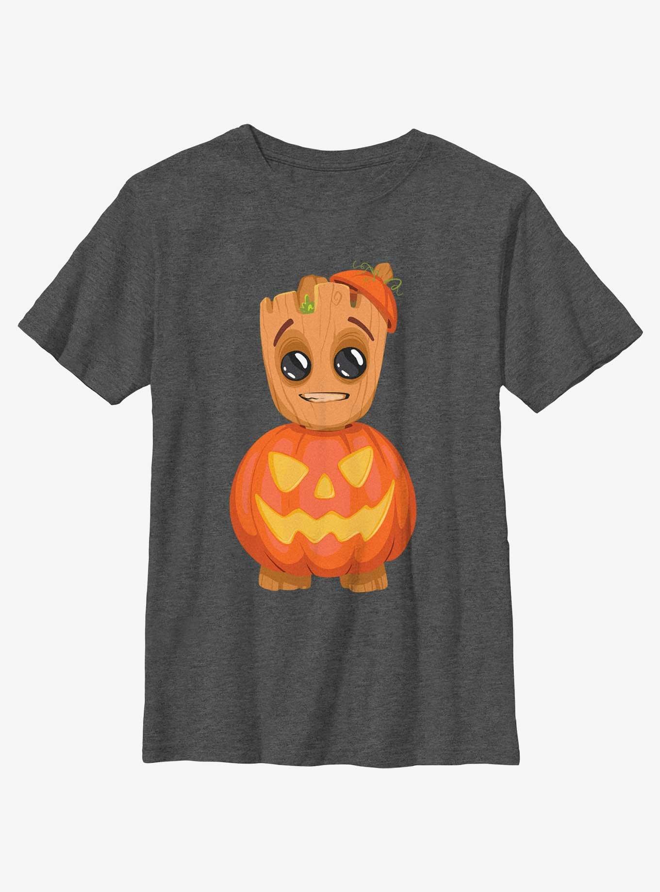 I Am Groot Pumpkin Groot Youth Girls T-Shirt, , hi-res