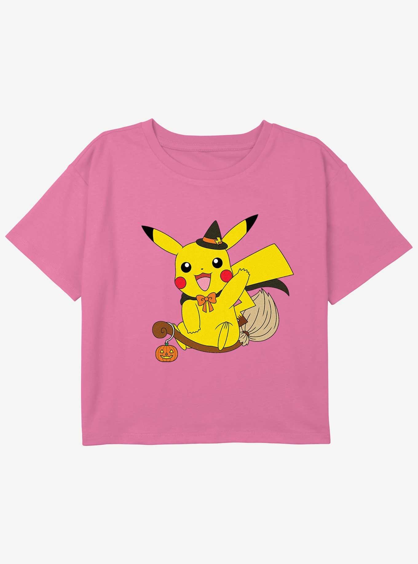 Pokemon Pikachu Witch Youth Girls Boxy T-Shirt, , hi-res