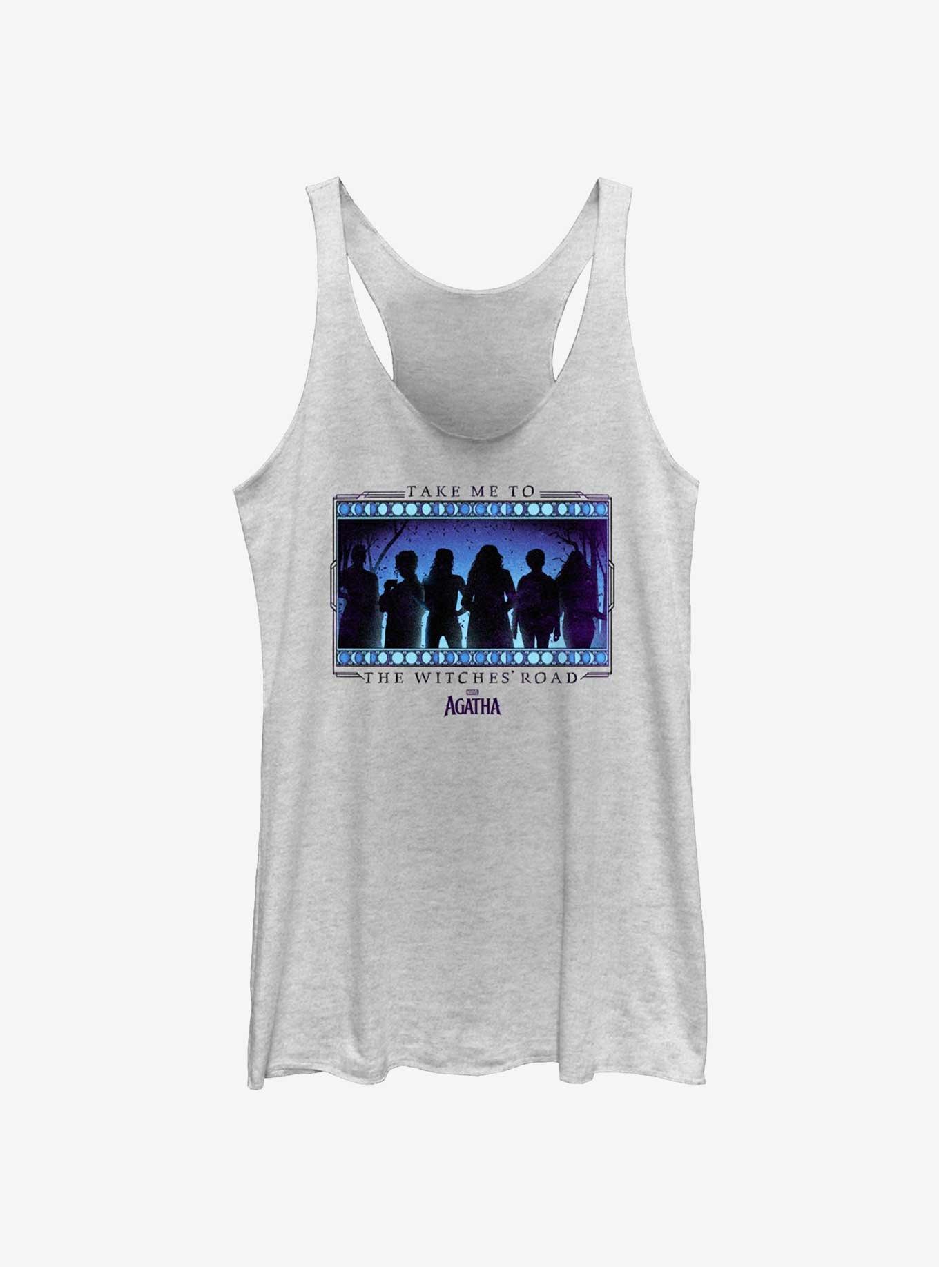 Marvel Agatha The Witches Road Womens Tank, WHITE HTR, hi-res