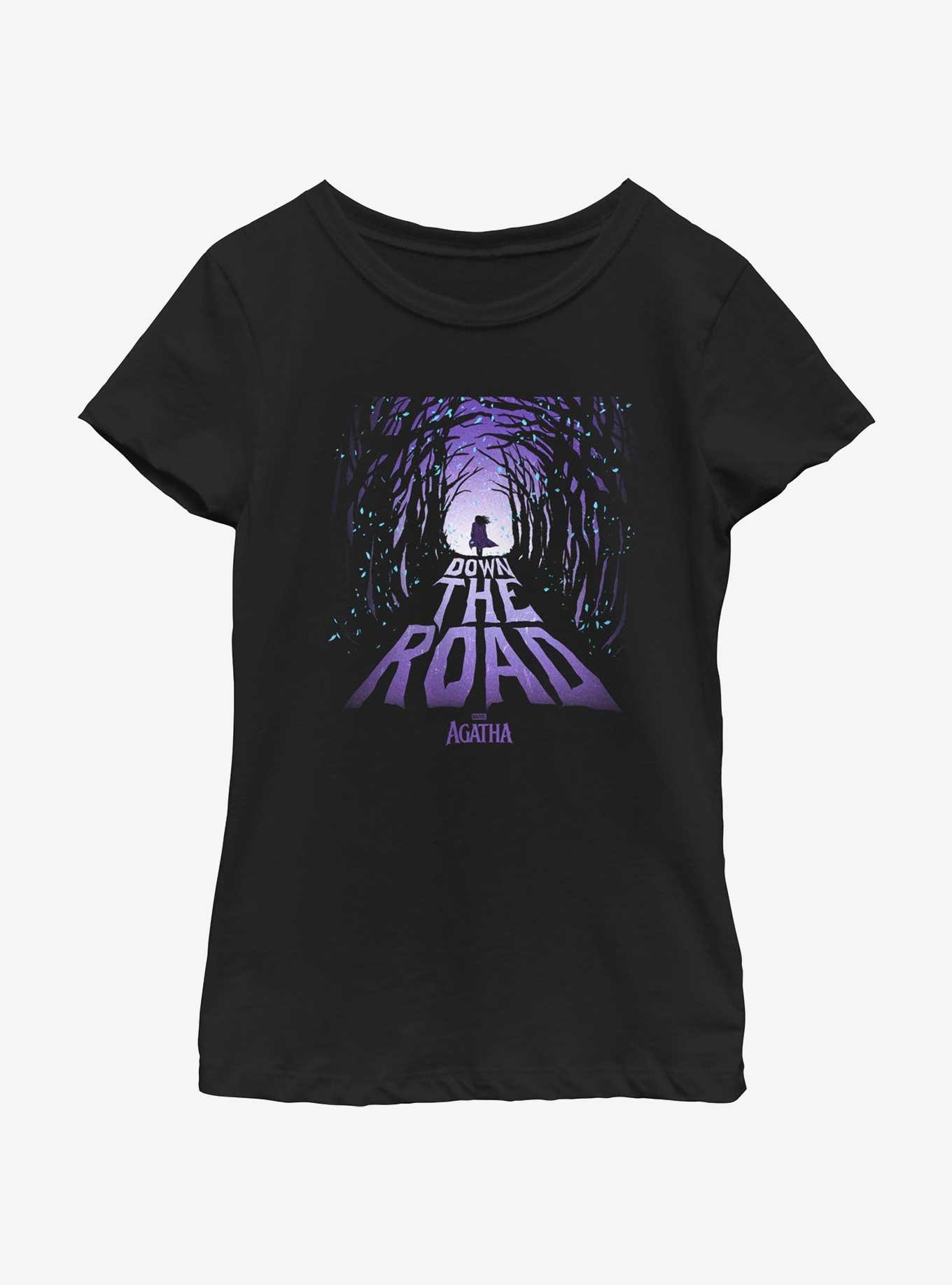 Marvel Agatha Down The Road Youth Girls T-Shirt, BLACK, hi-res