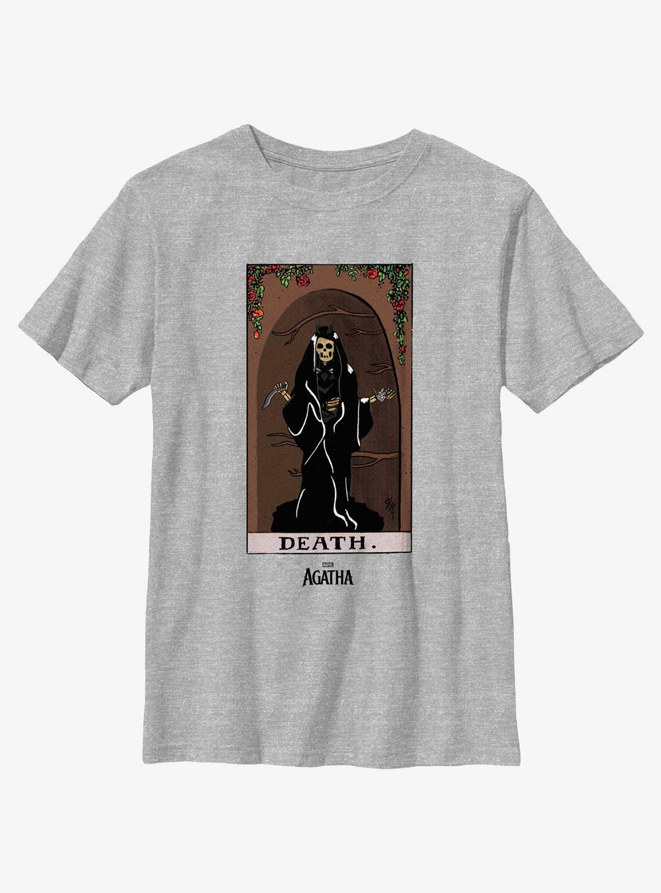 Marvel Agatha Death Tarot Card Youth T-Shirt, ATH HTR, hi-res