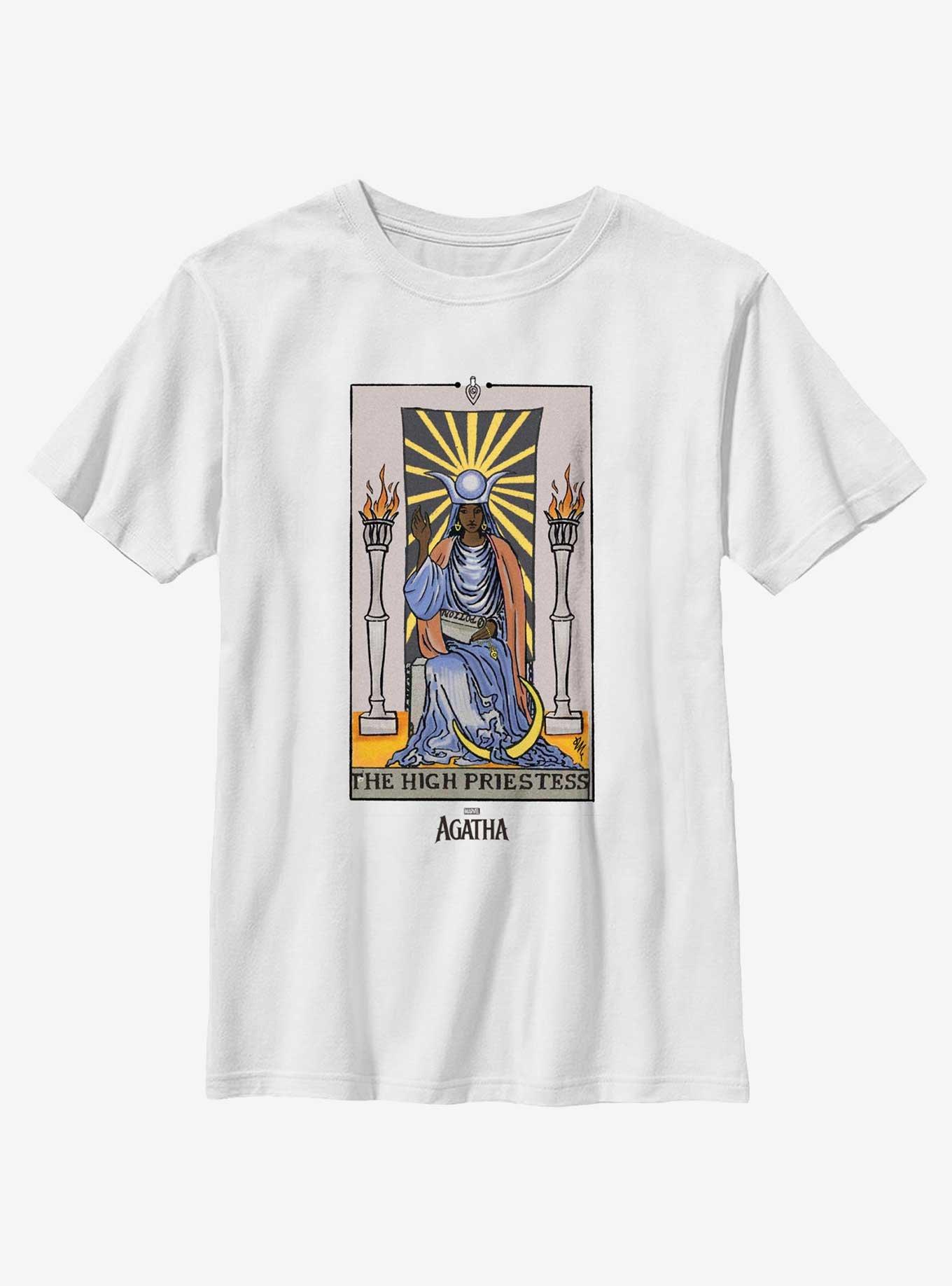 Marvel Agatha The High Priestess Tarot Youth T-Shirt, WHITE, hi-res