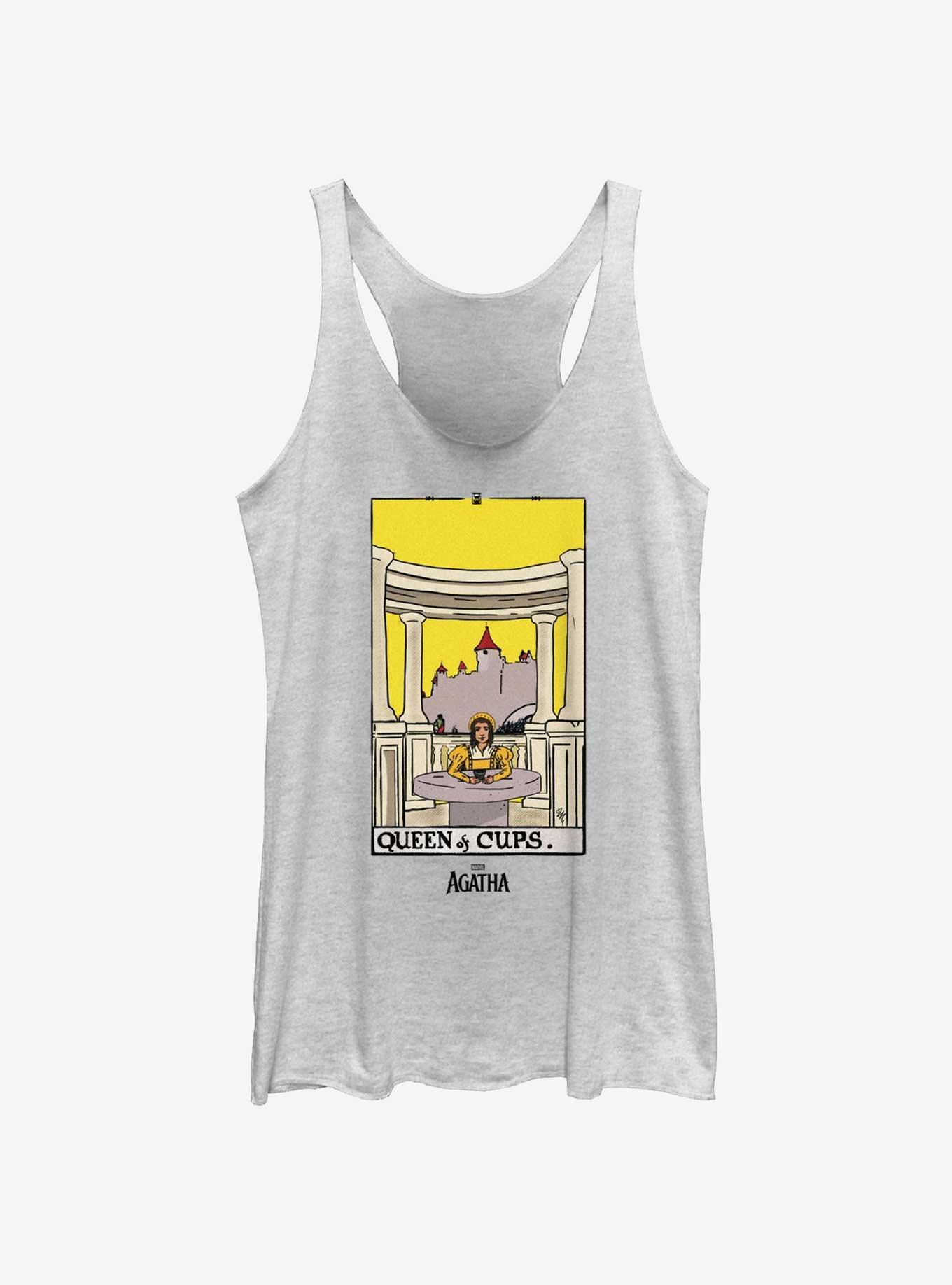 Marvel Agatha Queen Of Cups Womens Tank, WHITE HTR, hi-res