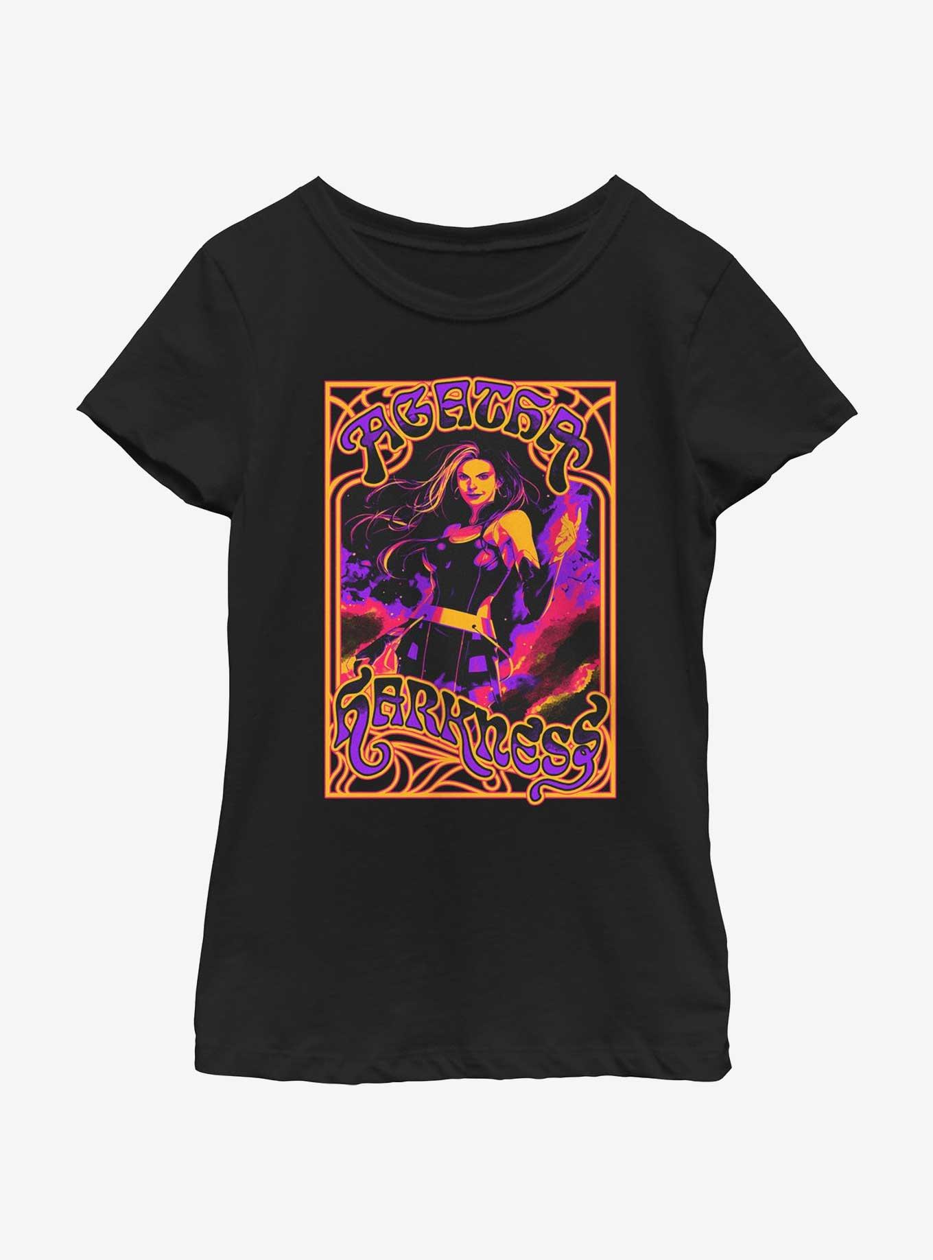 Marvel Agatha Pose Neon Youth Girls T-Shirt, , hi-res