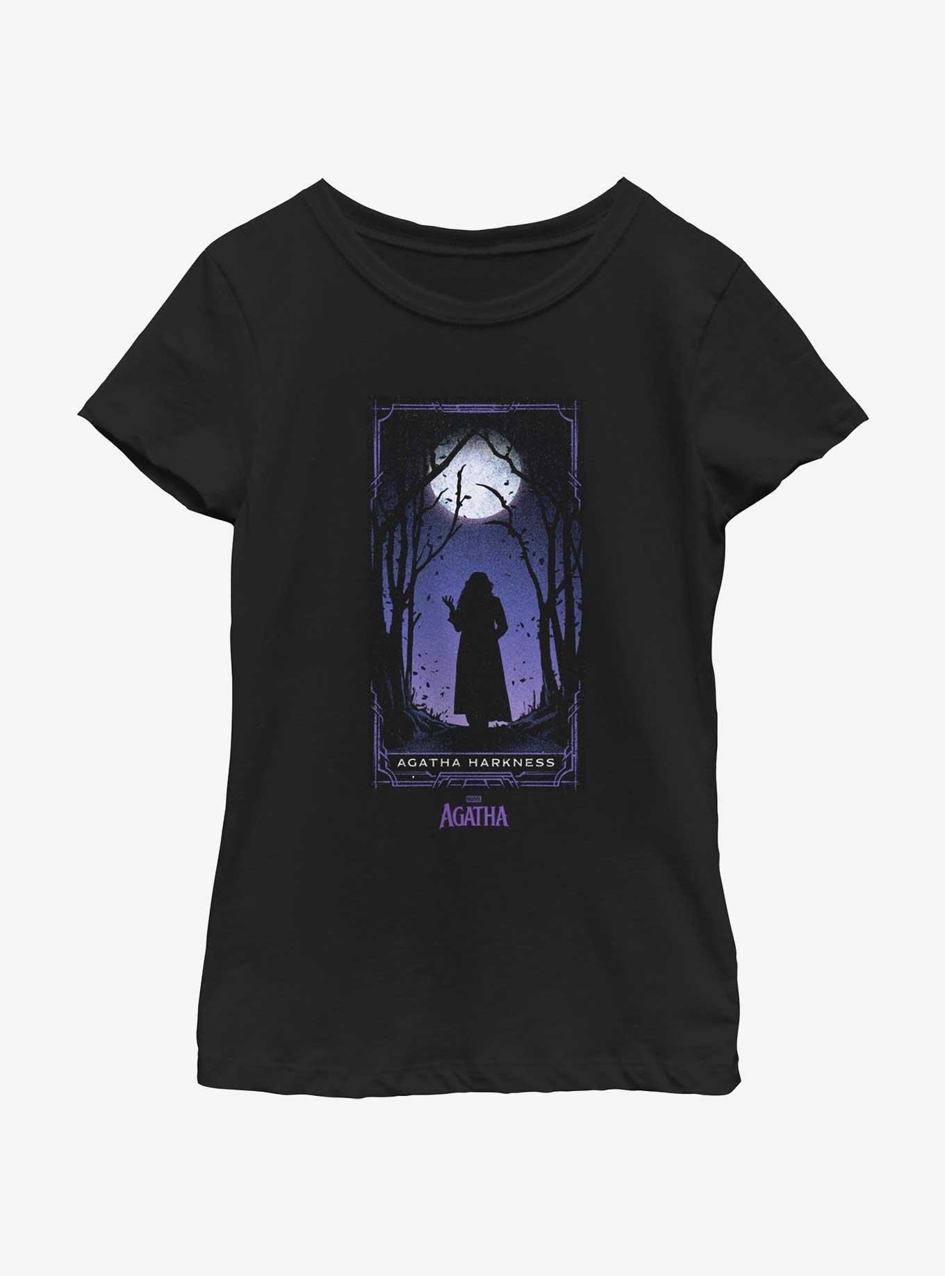 Marvel Agatha Harkness Youth Girls T-Shirt, BLACK, hi-res