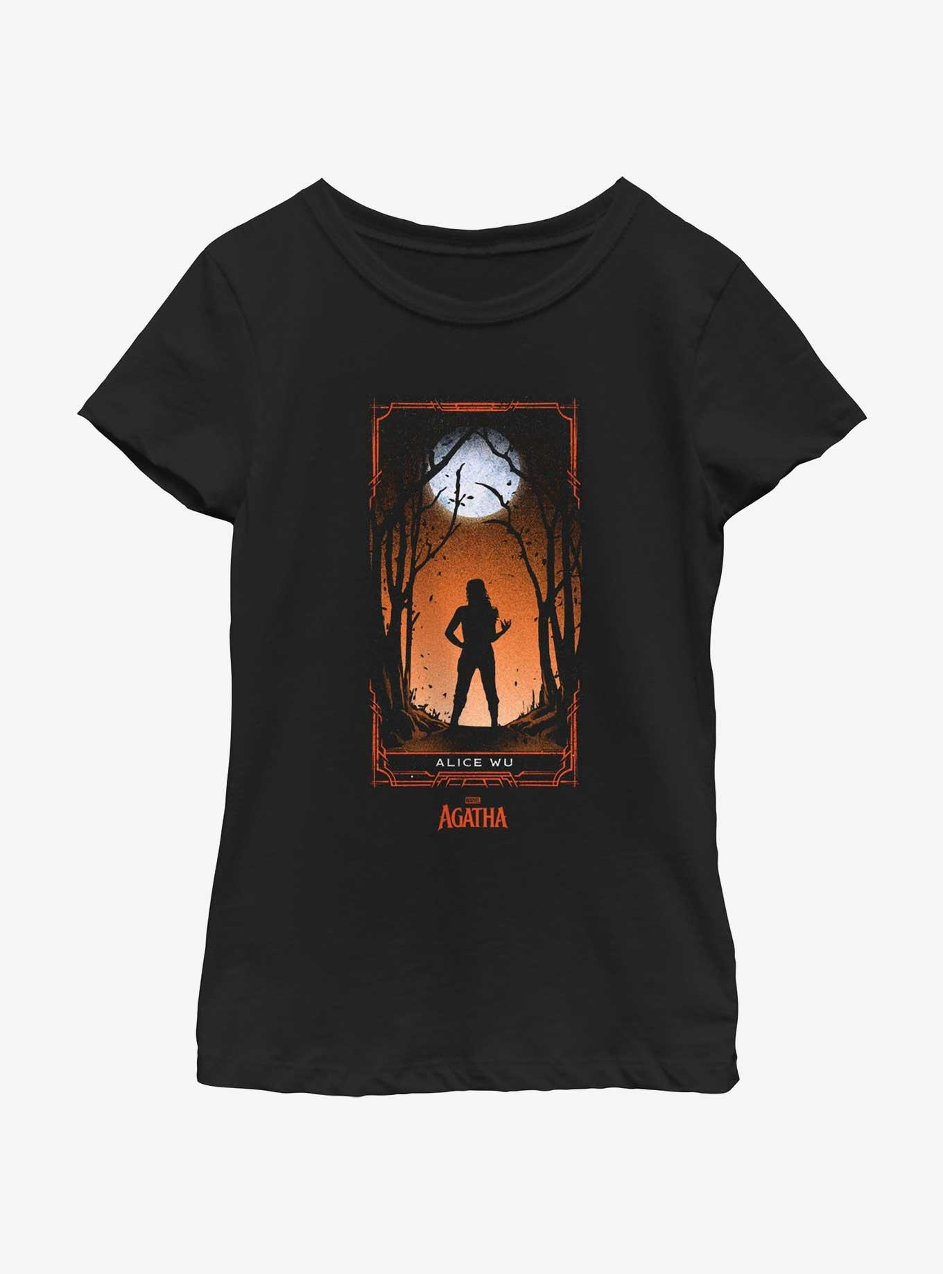 Marvel Agatha Alice Wu Youth Girls T-Shirt, BLACK, hi-res