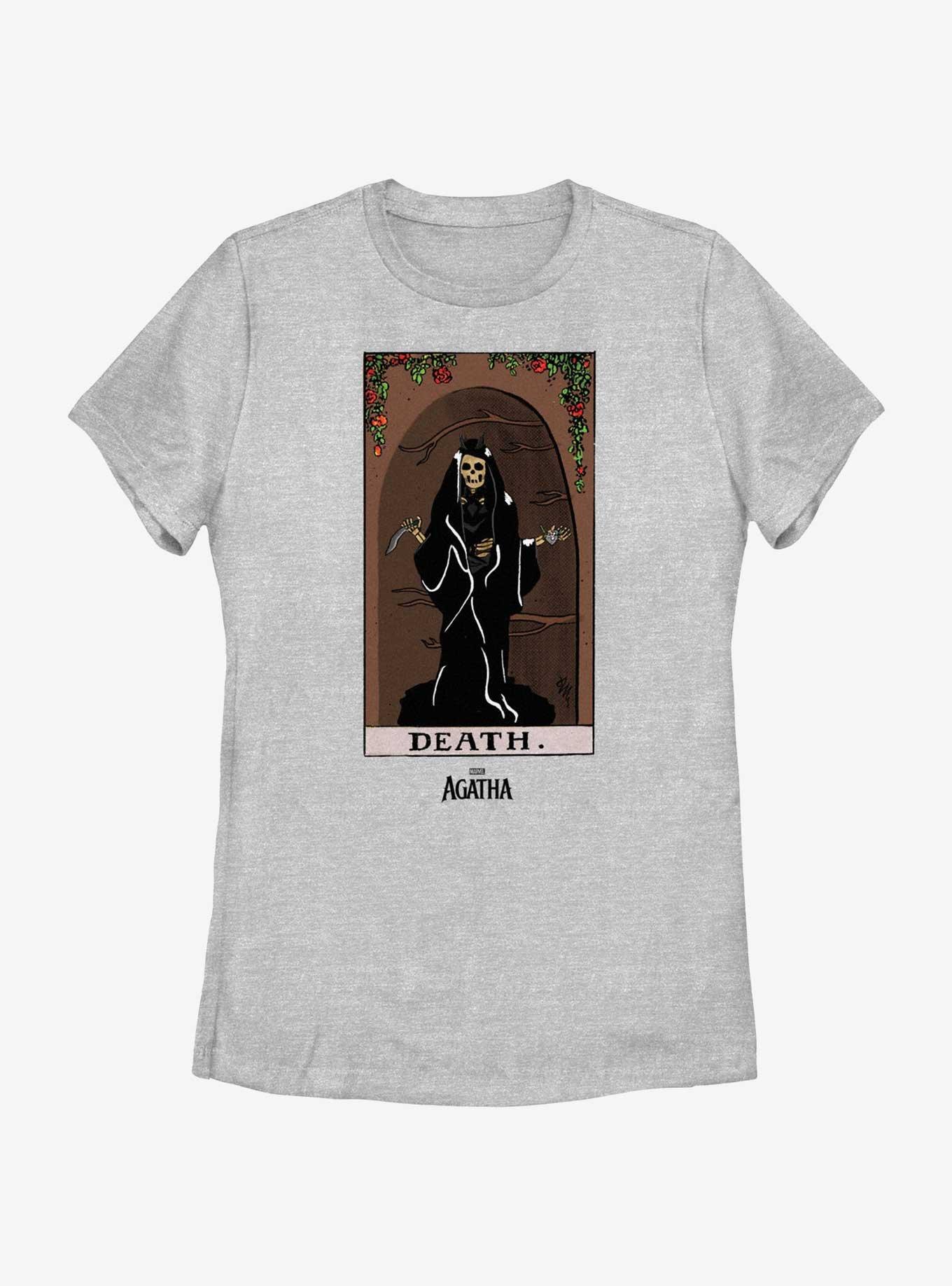 Marvel Agatha Death Tarot Card Womens T-Shirt, ATH HTR, hi-res