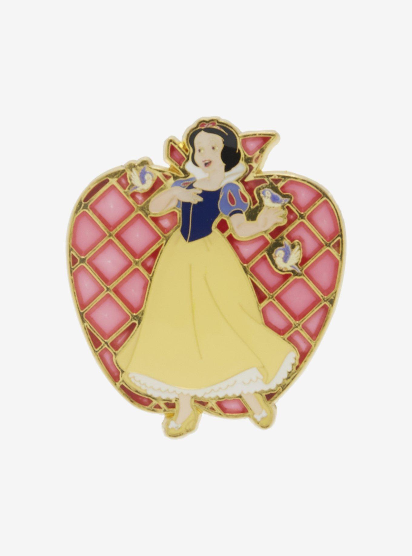 Loungefly Disney Snow White and the Seven Dwarfs Snow White Apple Stained Glass Enamel Pin, , hi-res