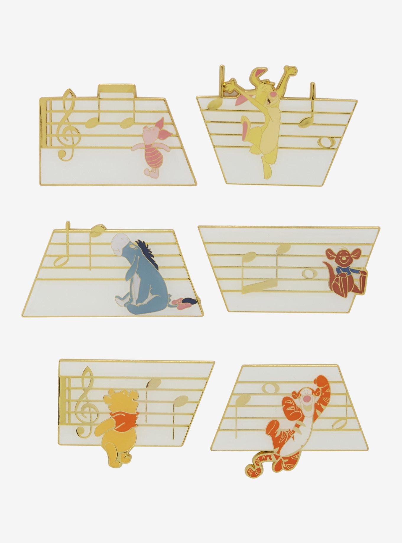 Loungefly Disney Winnie the Pooh Music Notes Blind Box Enamel Pin, , hi-res