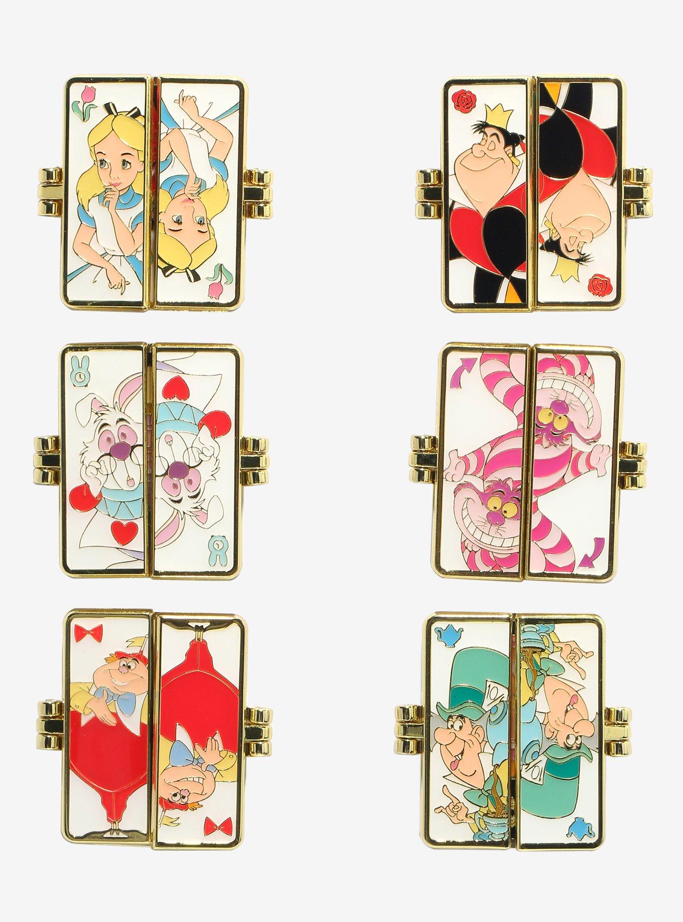 Loungefly Disney Alice in Wonderland Cards Hinge Blind Box Enamel Pin, , hi-res