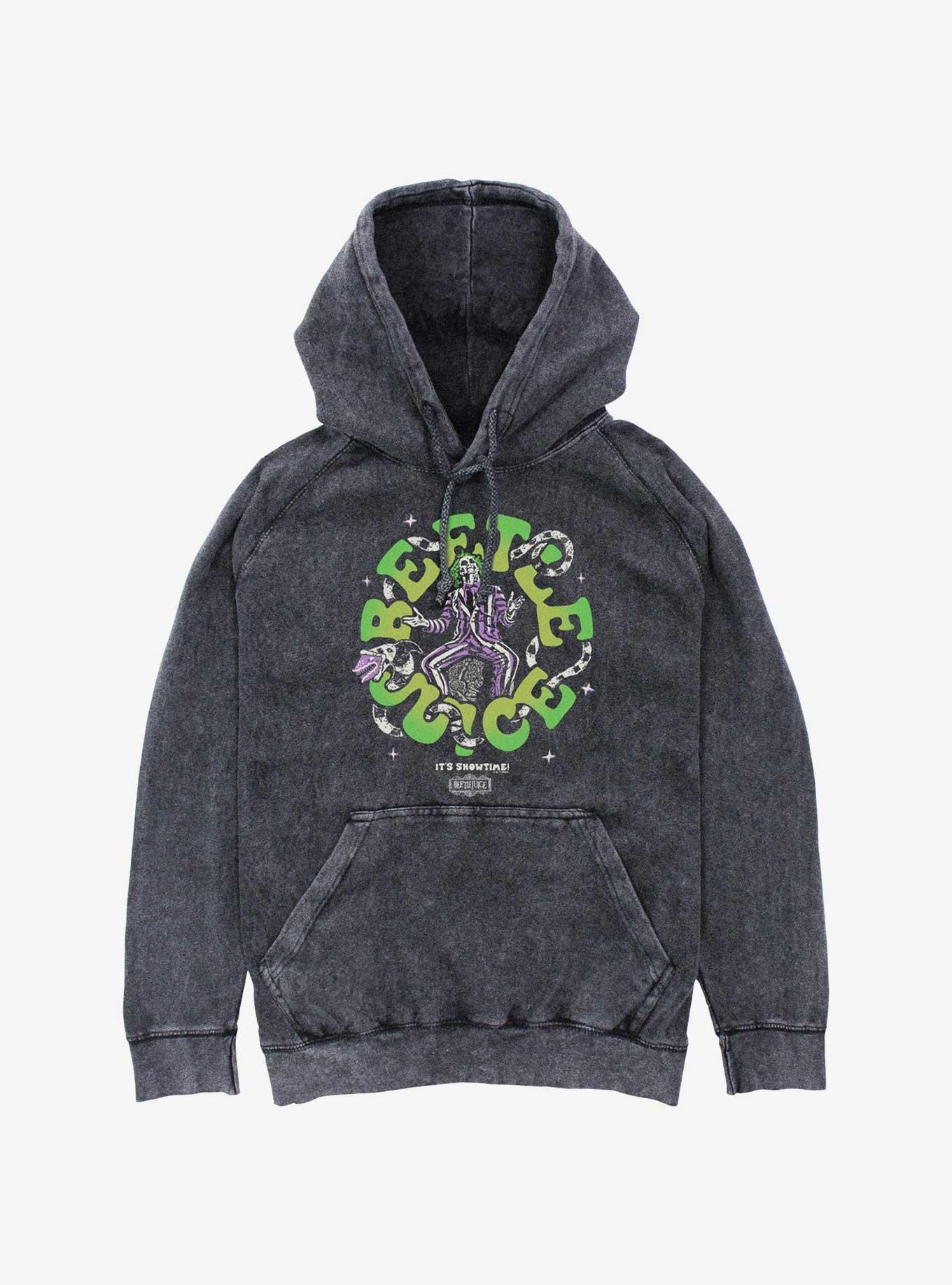 Beetlejuice Groovy Mineral Wash Hoodie, , hi-res